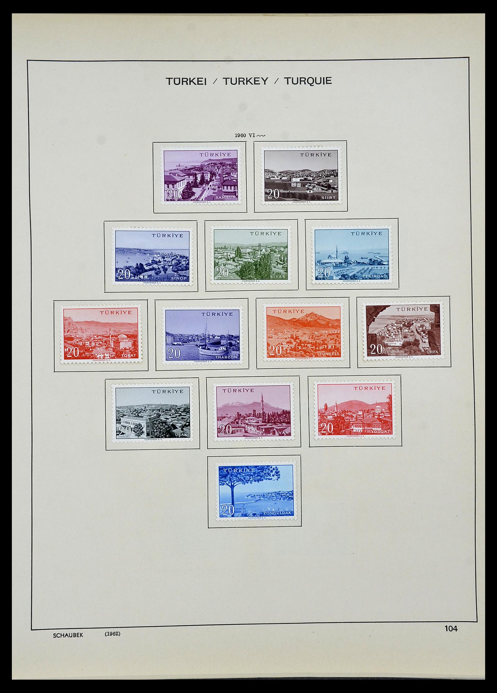34426 075 - Postzegelverzameling 34426 Turkije 1863-1968.