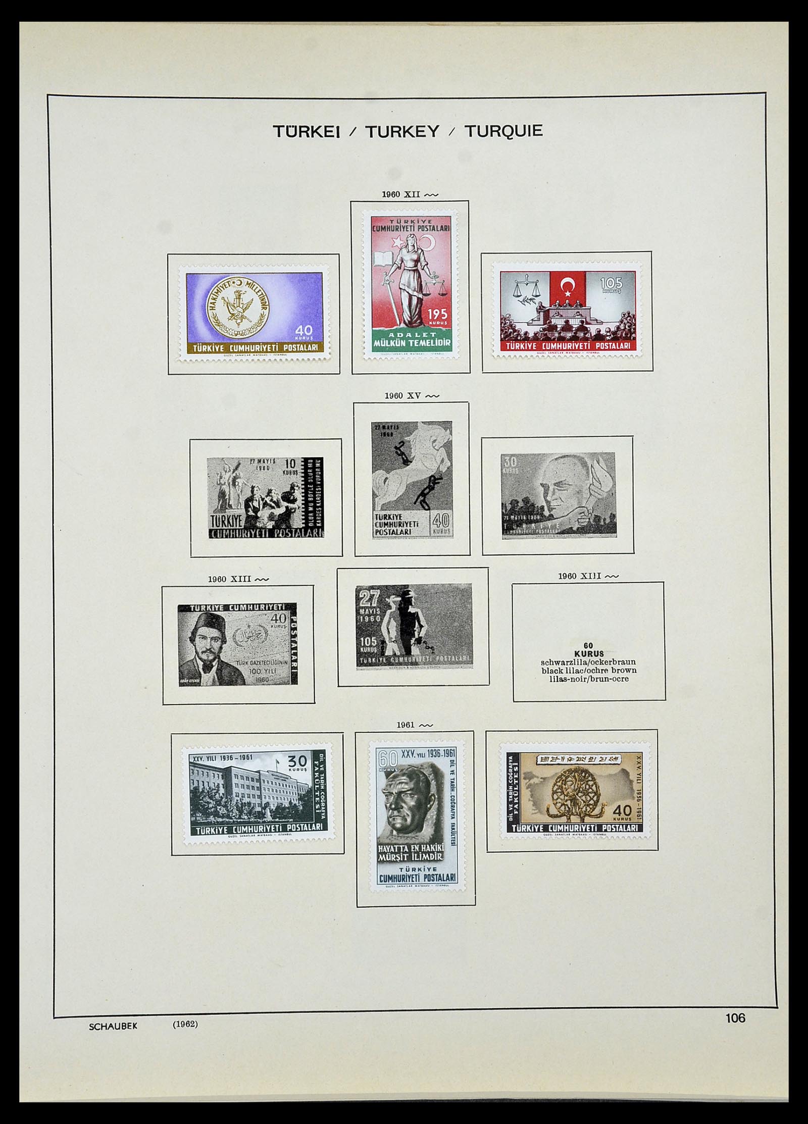 34426 077 - Postzegelverzameling 34426 Turkije 1863-1968.