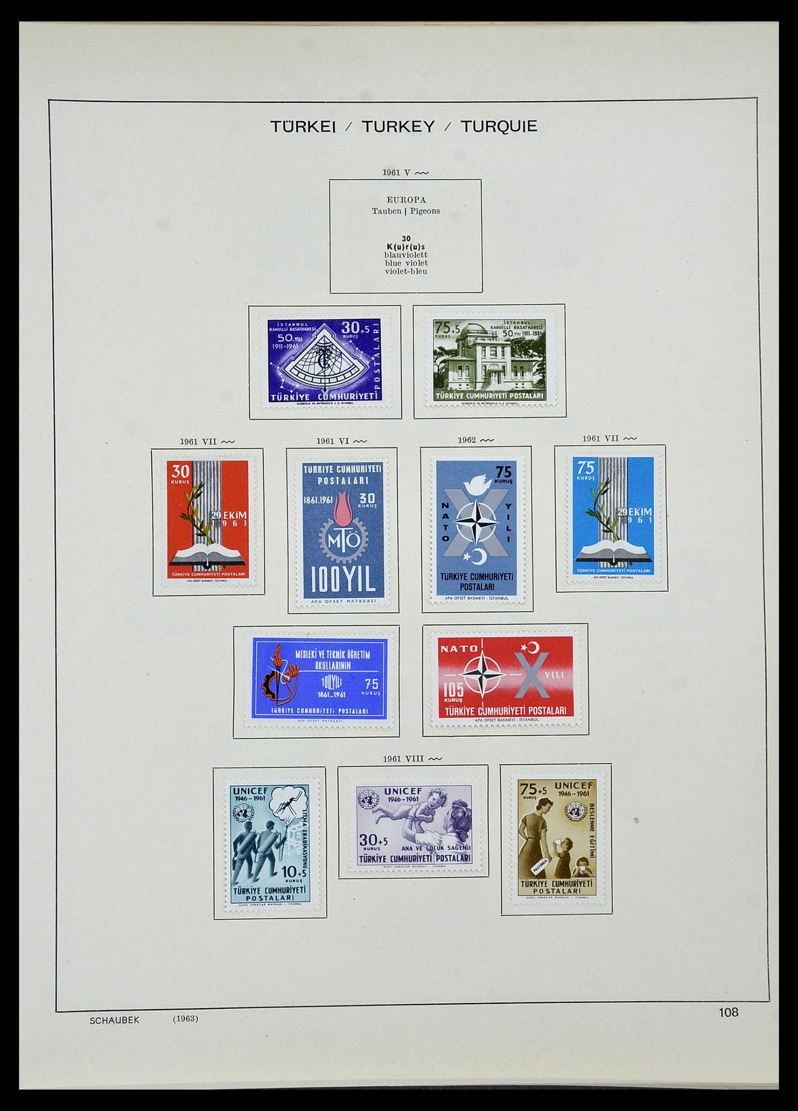 34426 079 - Postzegelverzameling 34426 Turkije 1863-1968.