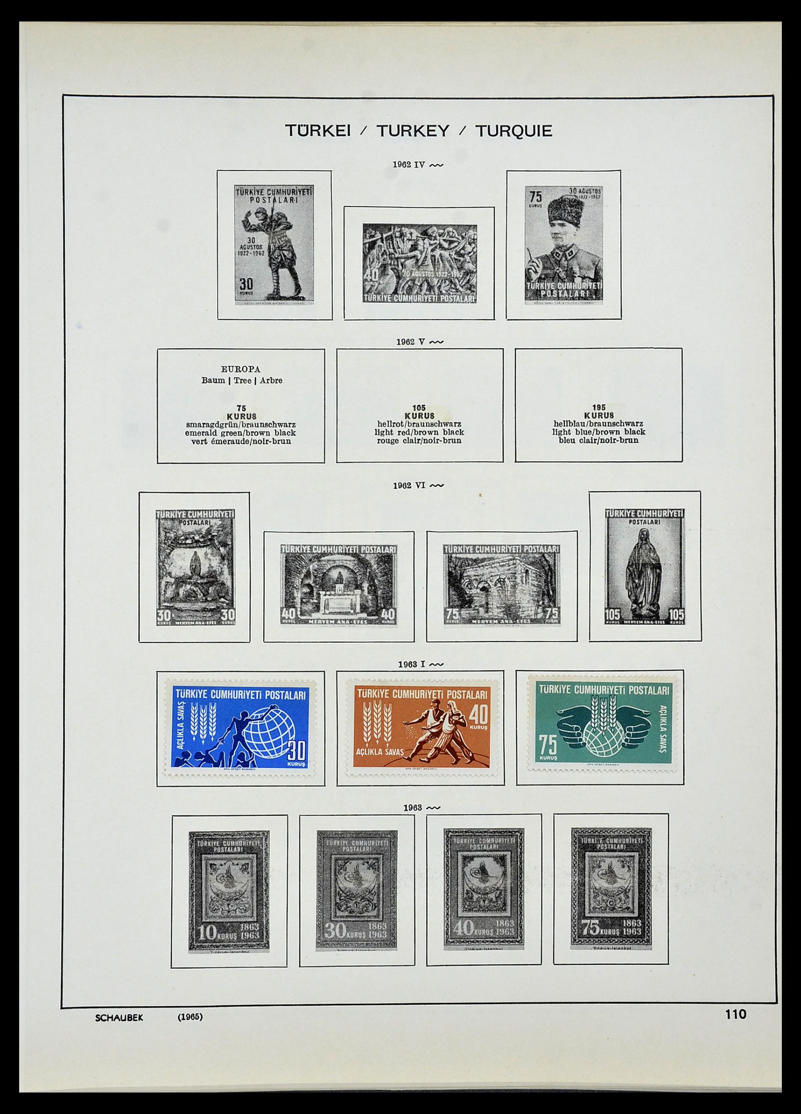 34426 081 - Postzegelverzameling 34426 Turkije 1863-1968.