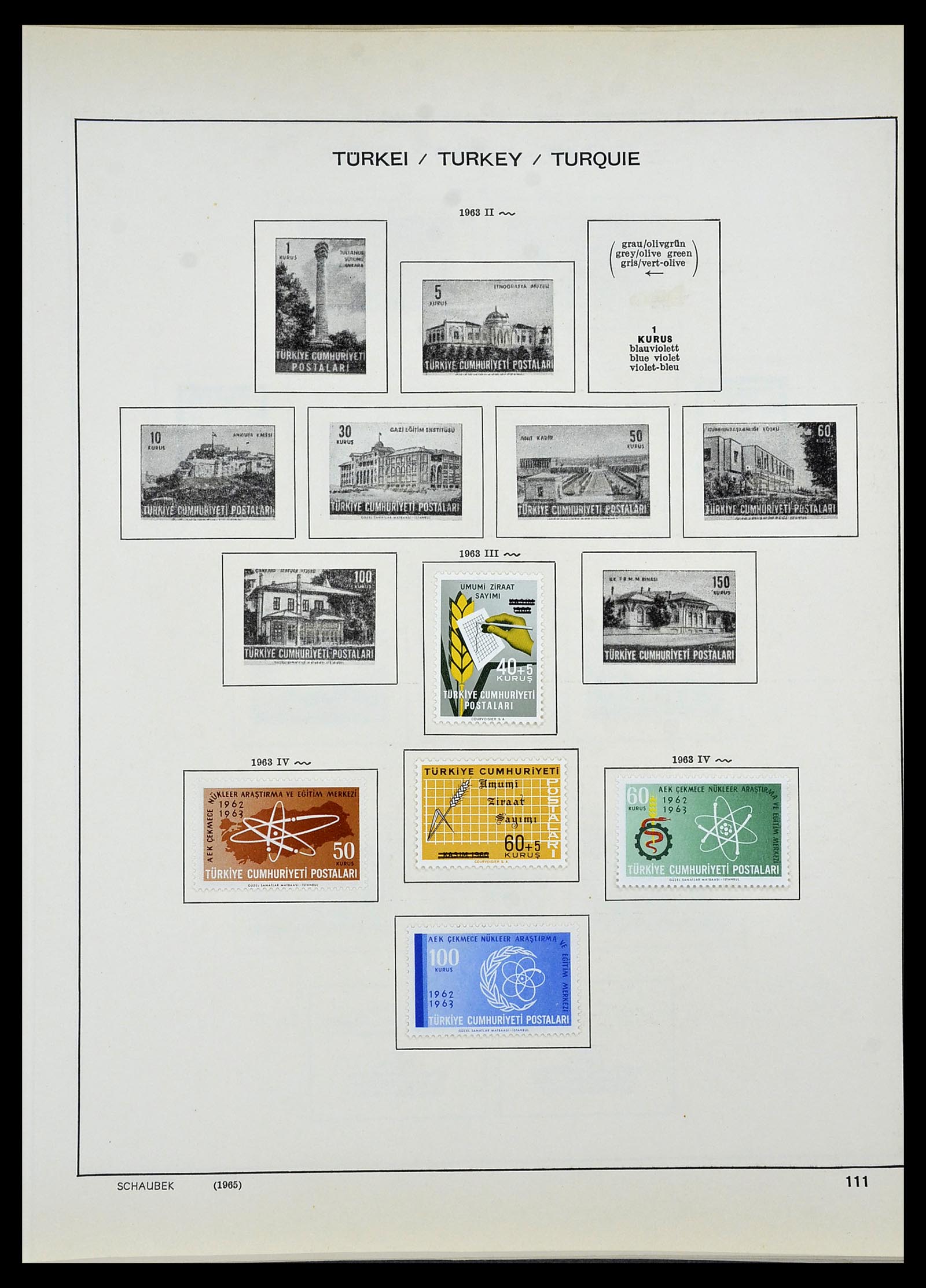 34426 082 - Postzegelverzameling 34426 Turkije 1863-1968.