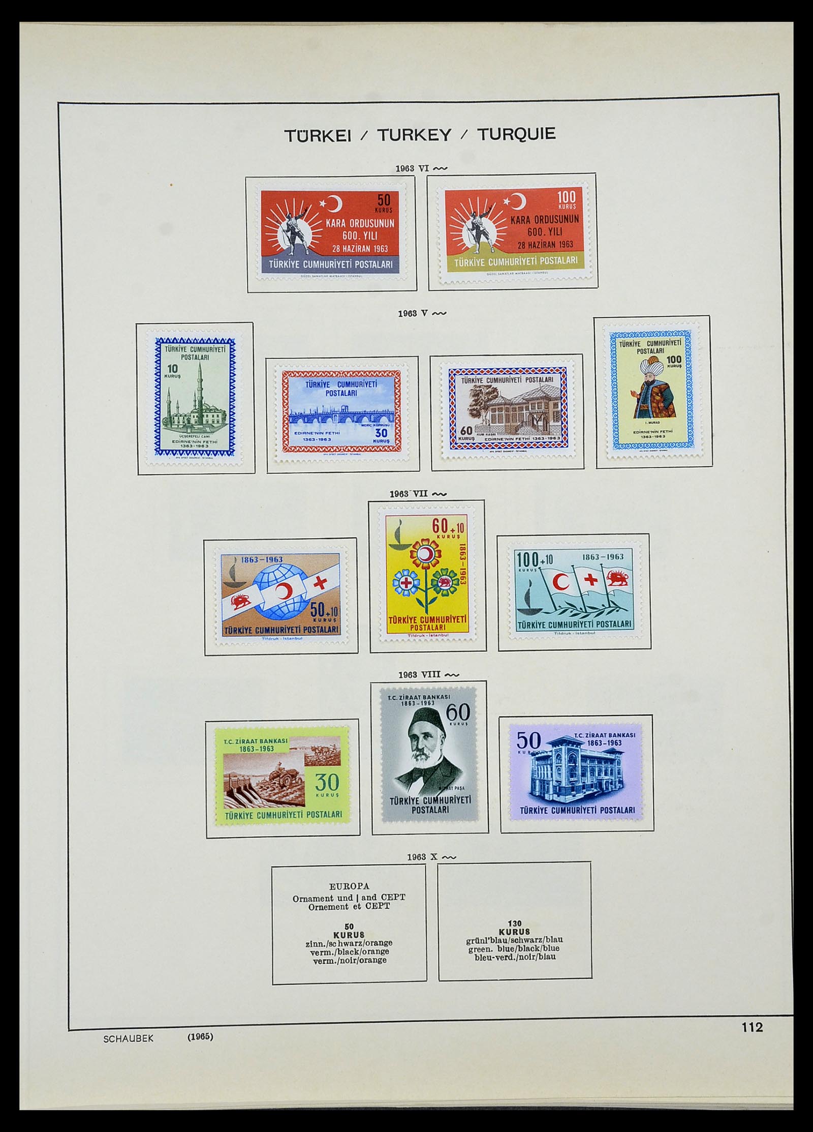 34426 083 - Postzegelverzameling 34426 Turkije 1863-1968.