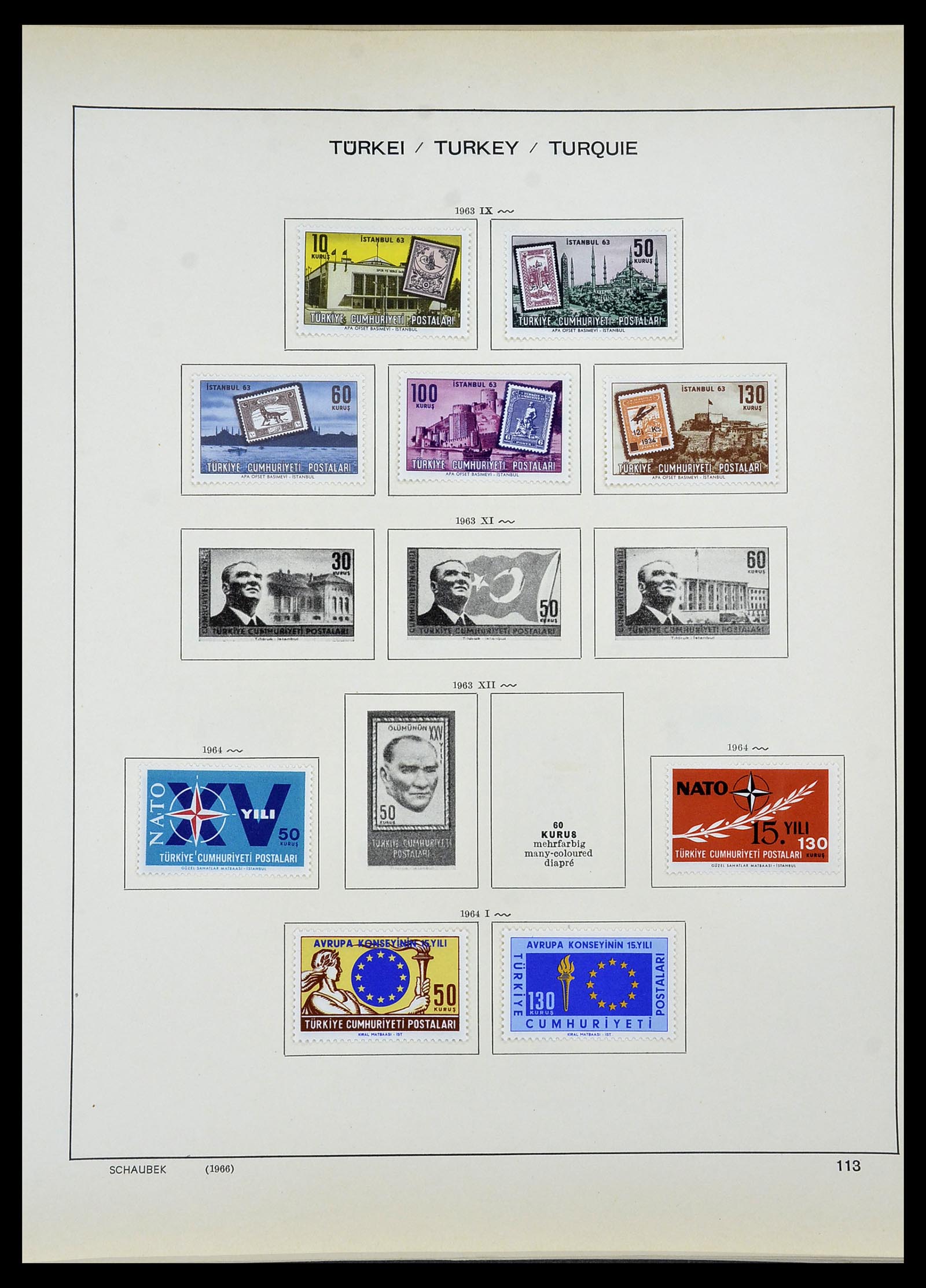 34426 084 - Stamp Collection 34426 Turkey 1863-1968.