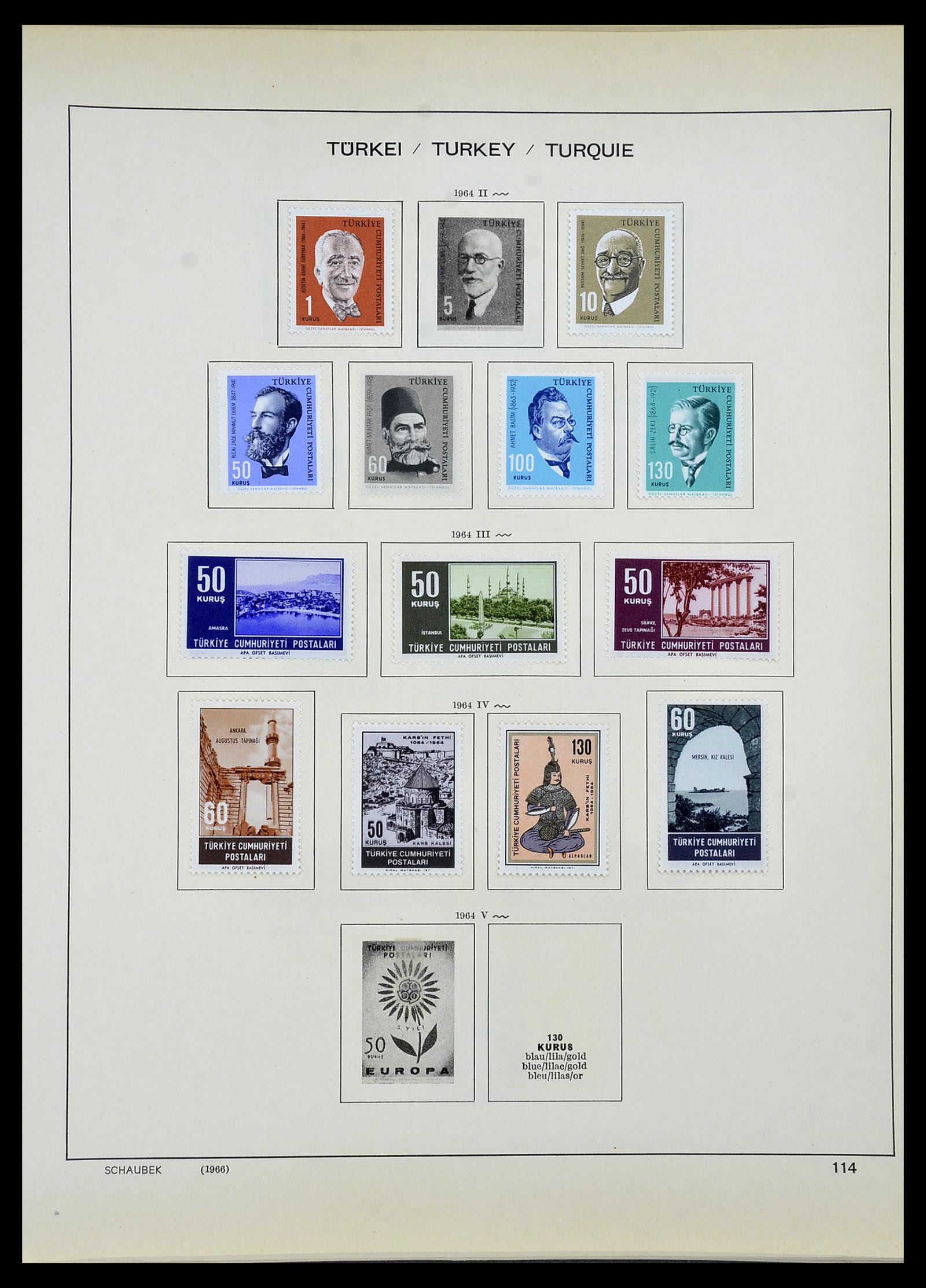 34426 085 - Postzegelverzameling 34426 Turkije 1863-1968.