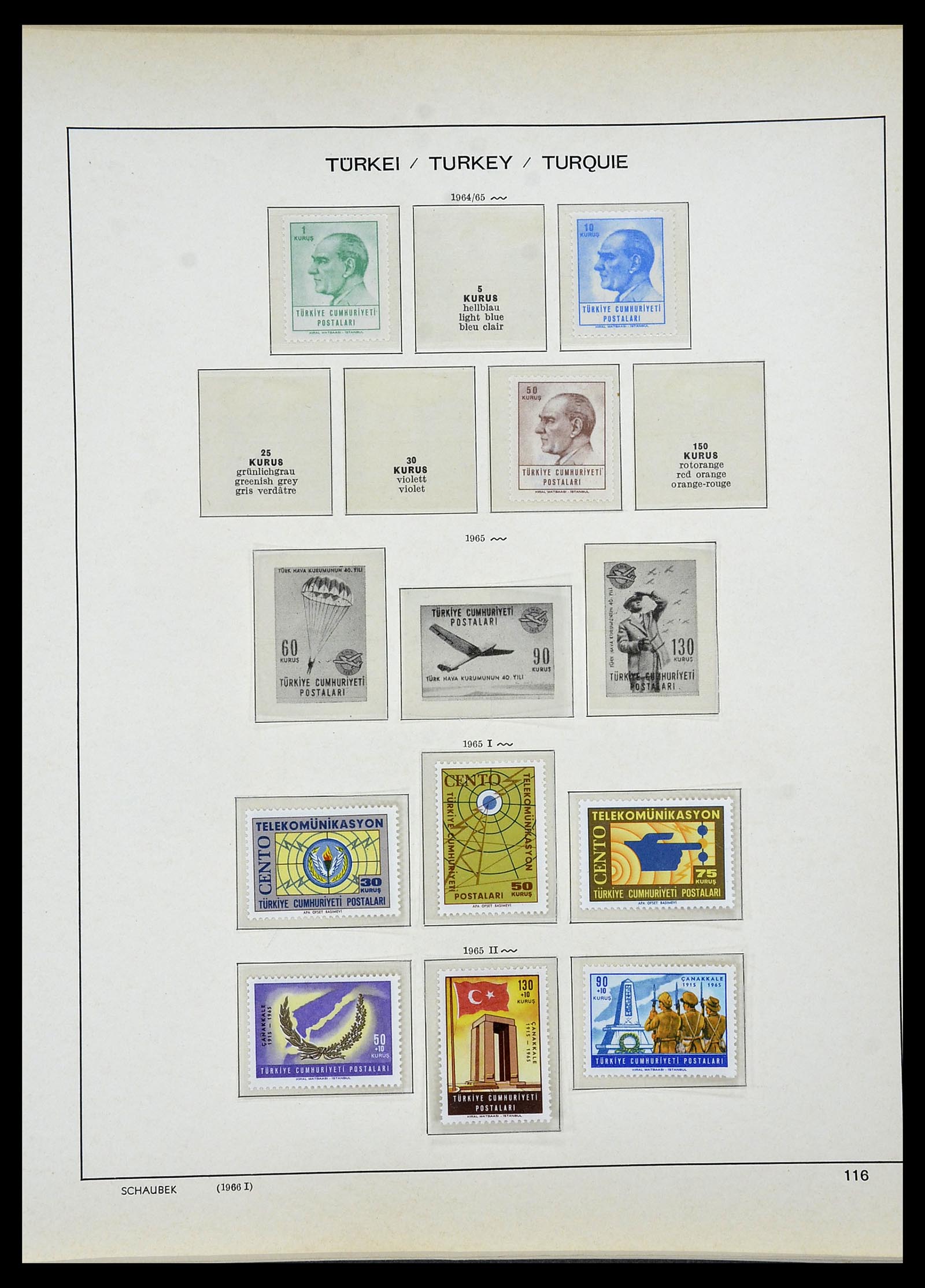 34426 087 - Postzegelverzameling 34426 Turkije 1863-1968.