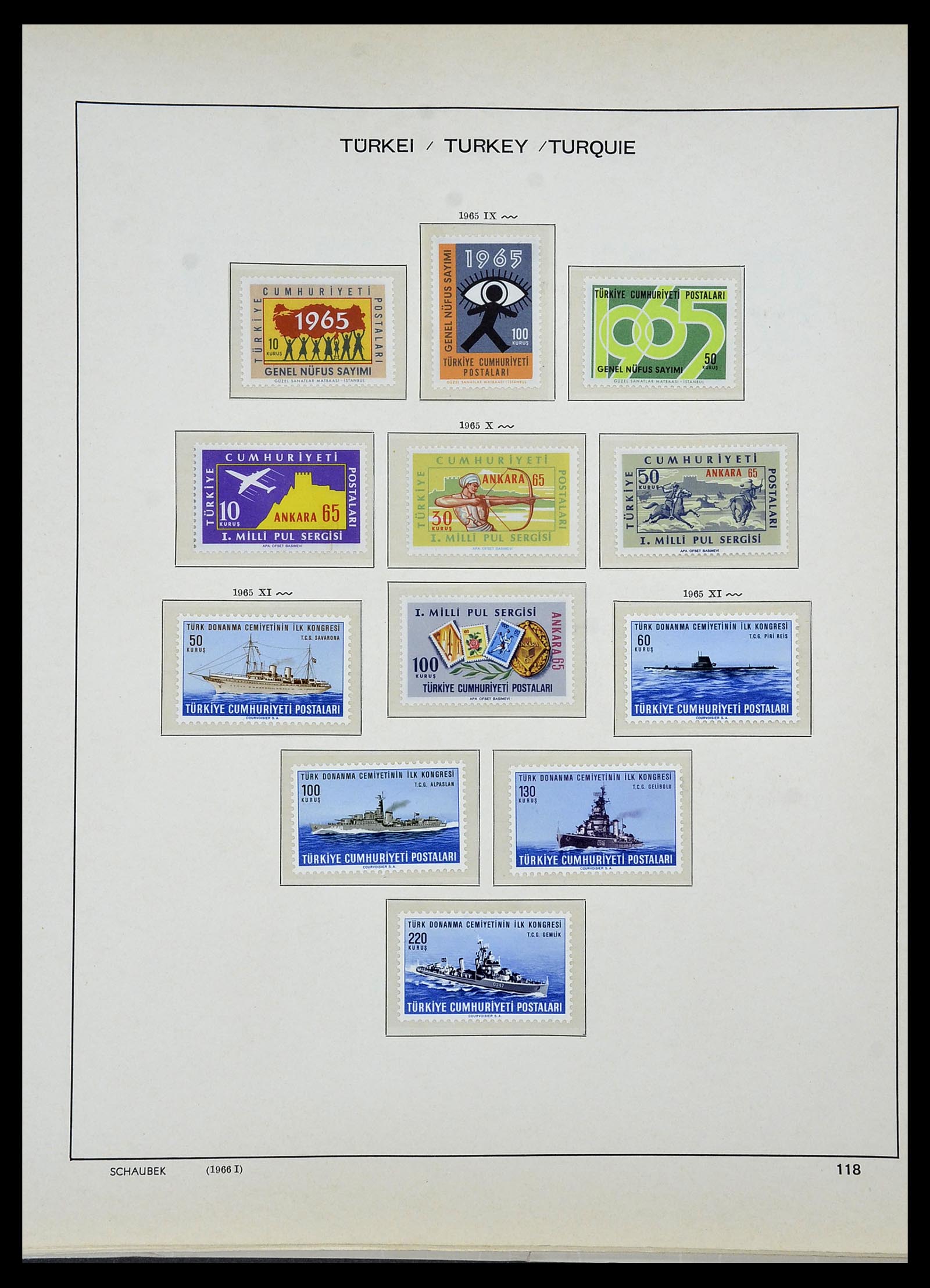 34426 089 - Postzegelverzameling 34426 Turkije 1863-1968.
