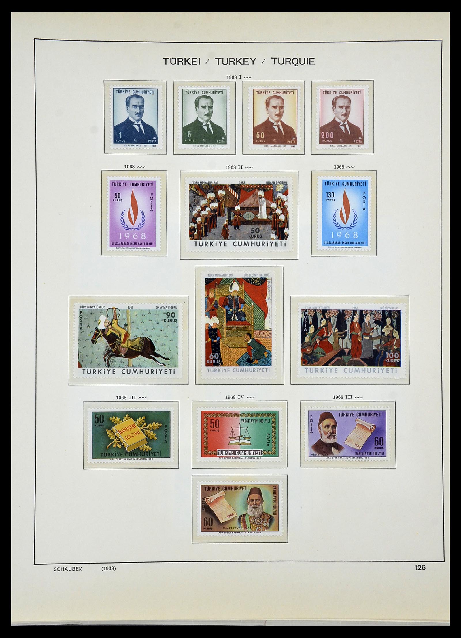 34426 097 - Postzegelverzameling 34426 Turkije 1863-1968.