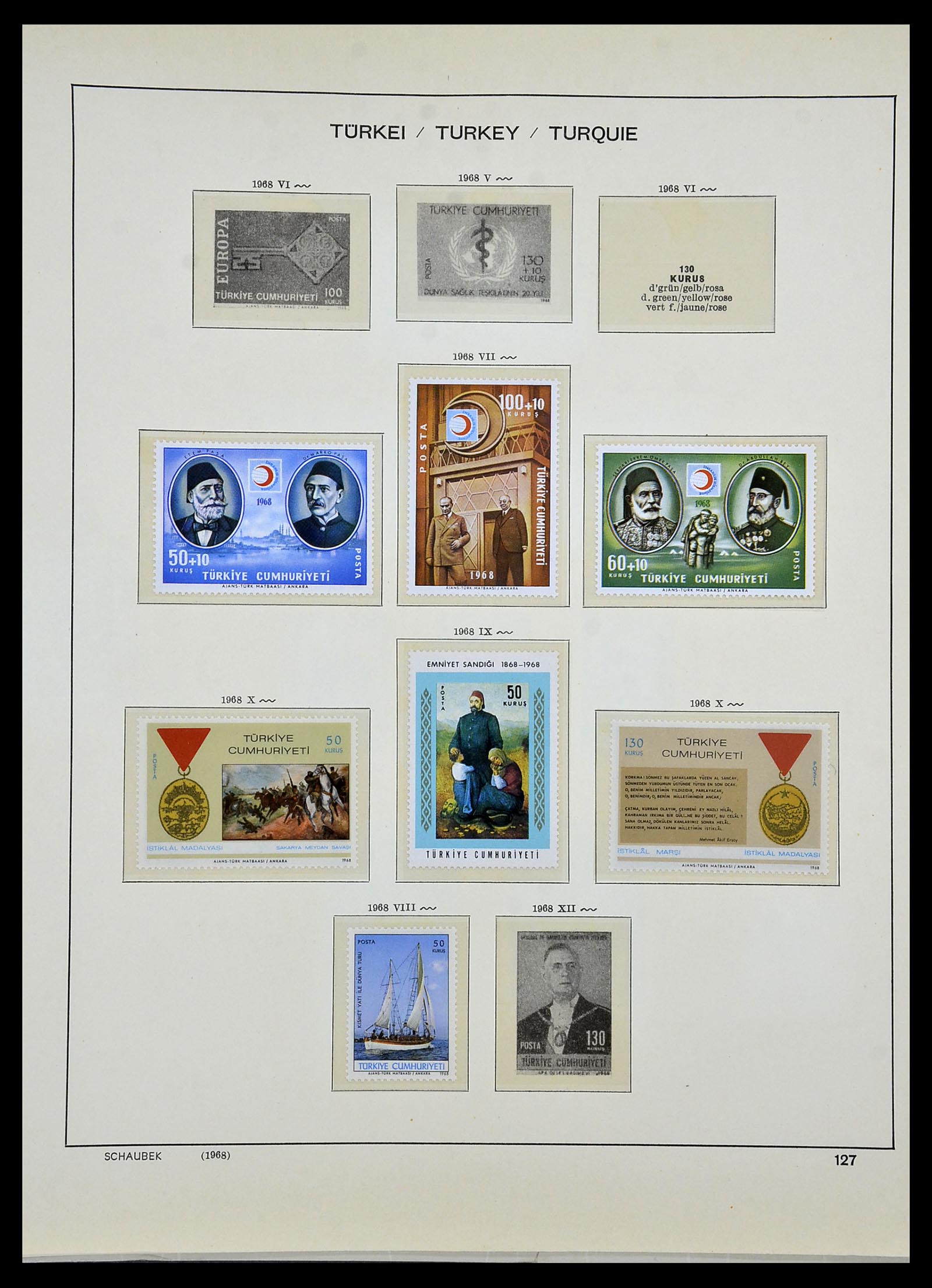 34426 098 - Postzegelverzameling 34426 Turkije 1863-1968.
