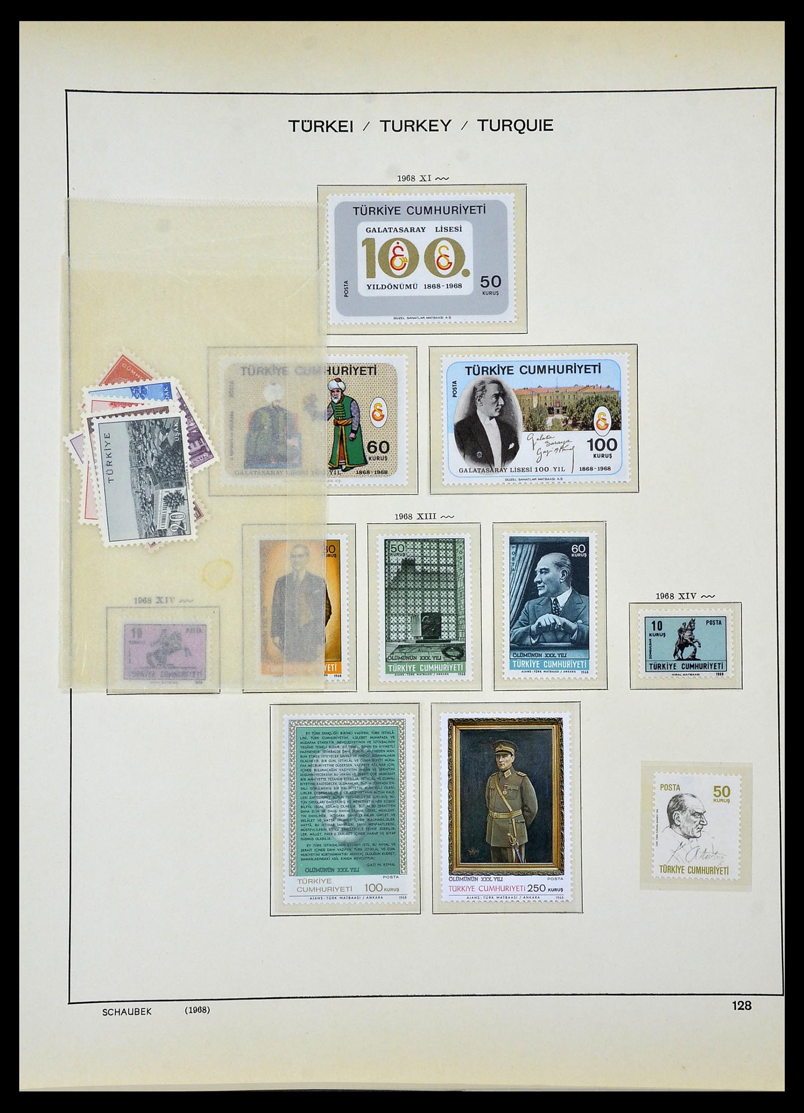 34426 099 - Postzegelverzameling 34426 Turkije 1863-1968.