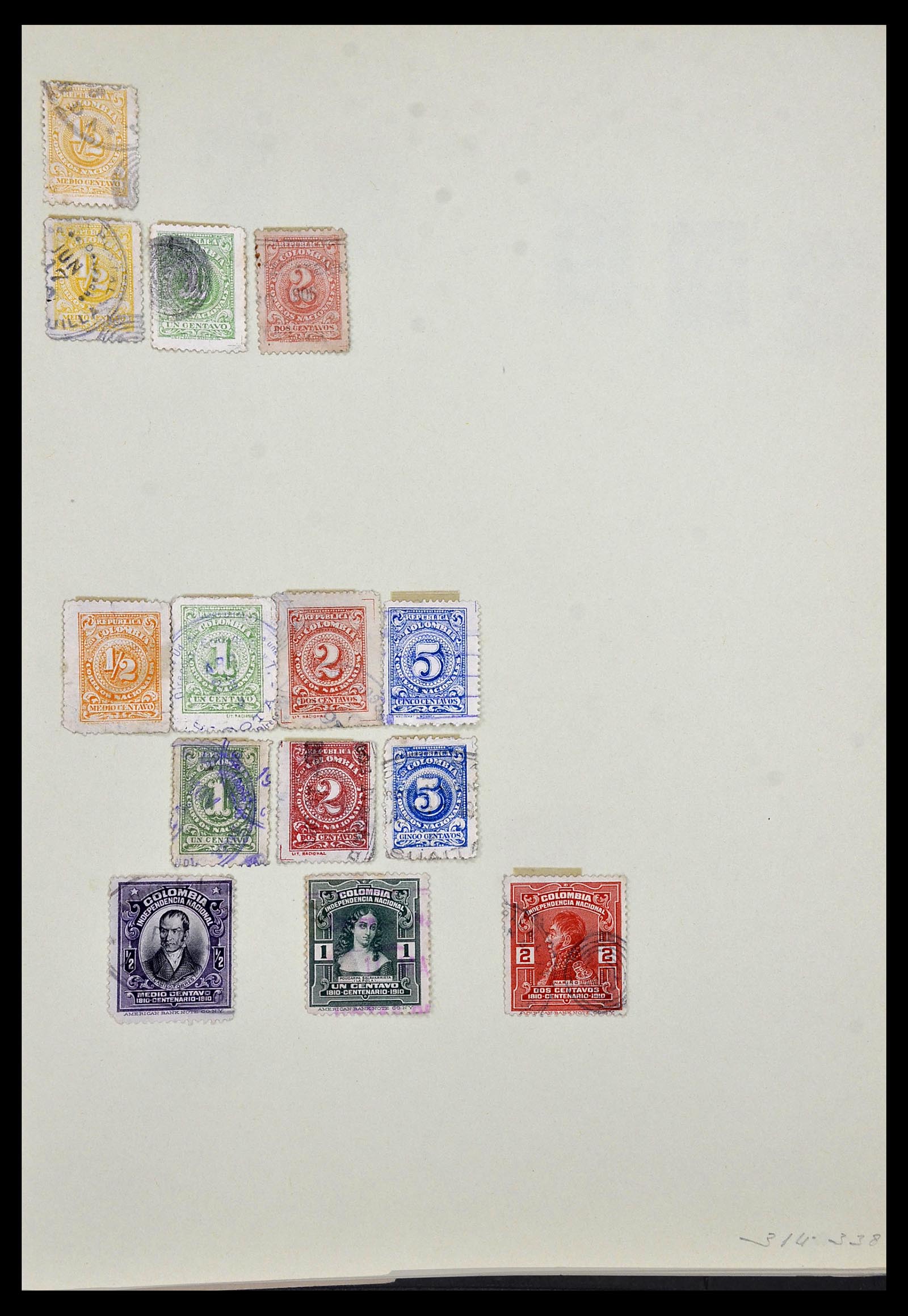 34427 002 - Postzegelverzameling 34427 Colombia 1883-1968.