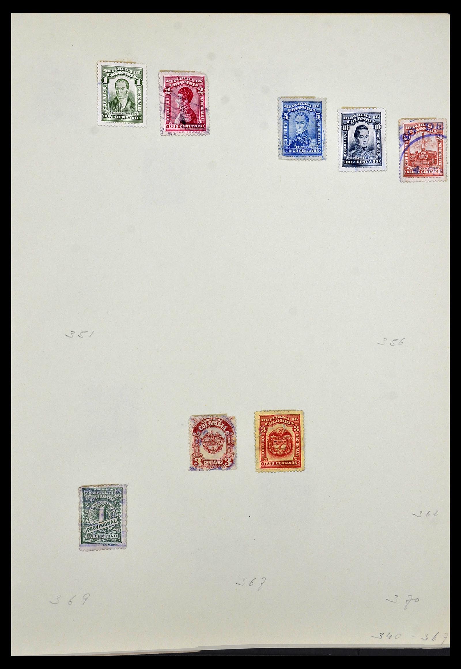 34427 003 - Postzegelverzameling 34427 Colombia 1883-1968.