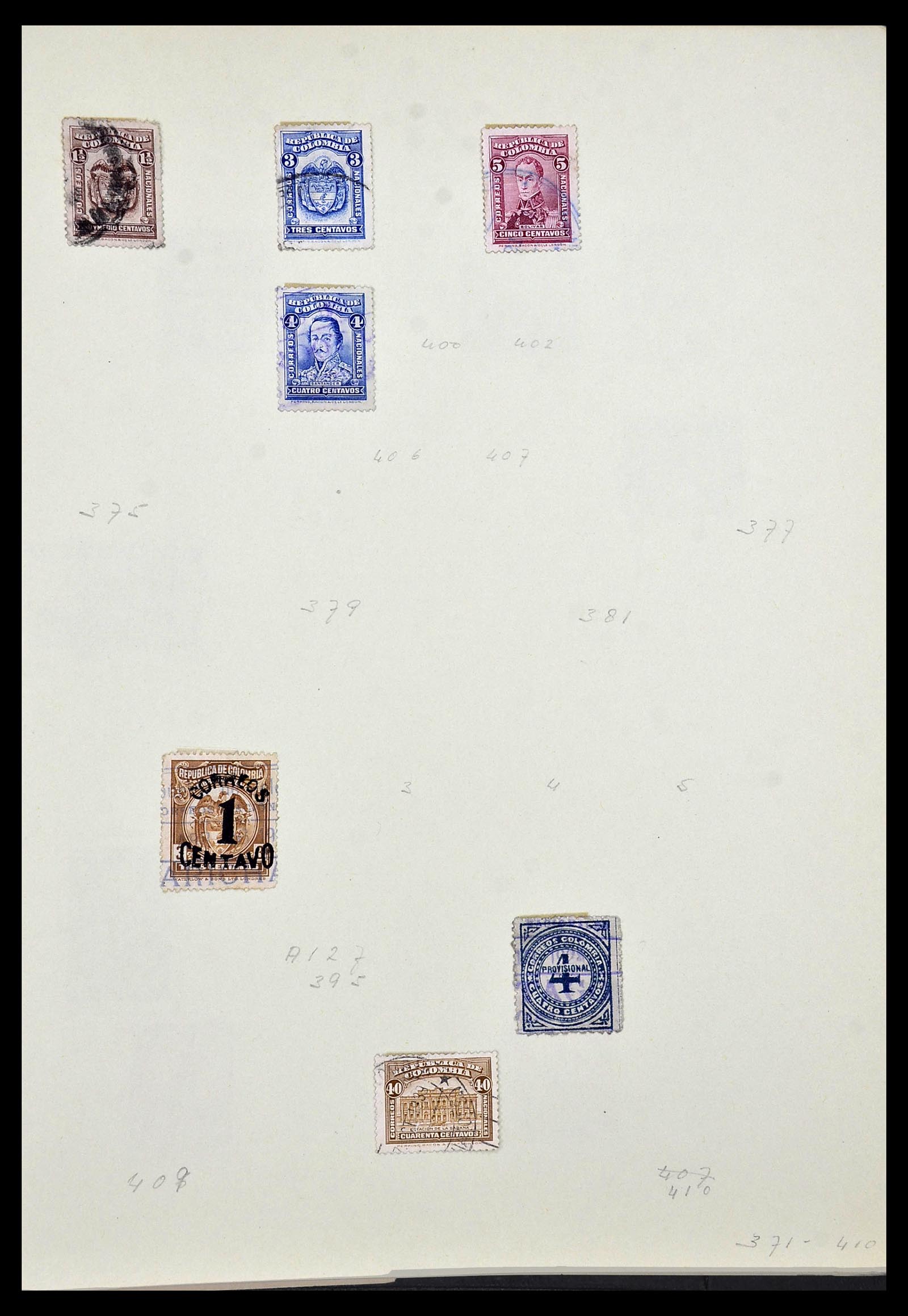34427 004 - Postzegelverzameling 34427 Colombia 1883-1968.
