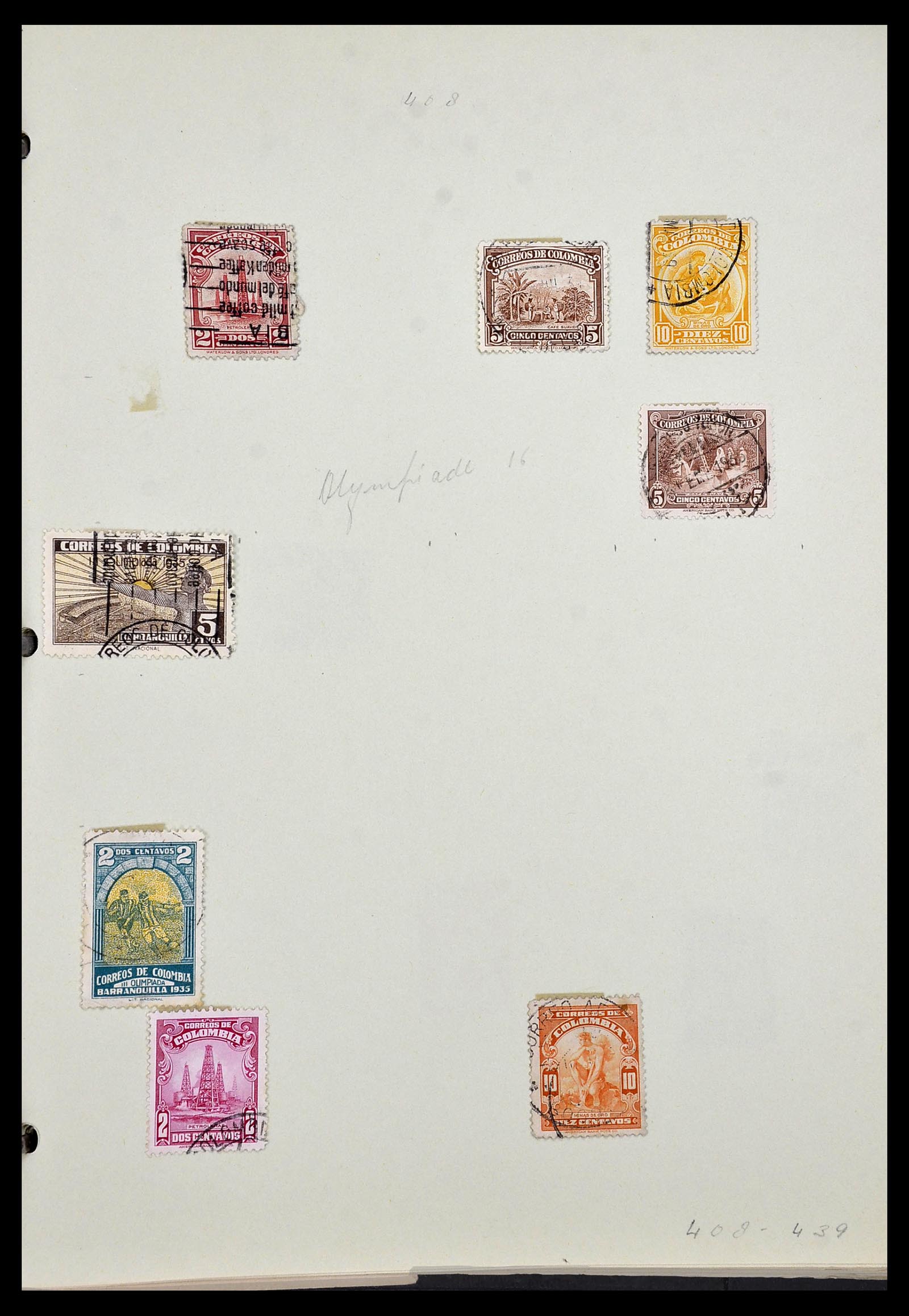 34427 005 - Postzegelverzameling 34427 Colombia 1883-1968.