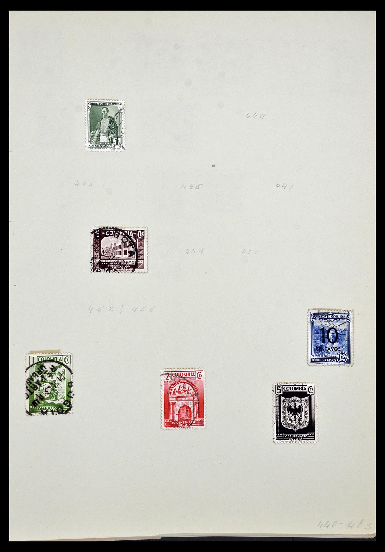 34427 006 - Postzegelverzameling 34427 Colombia 1883-1968.
