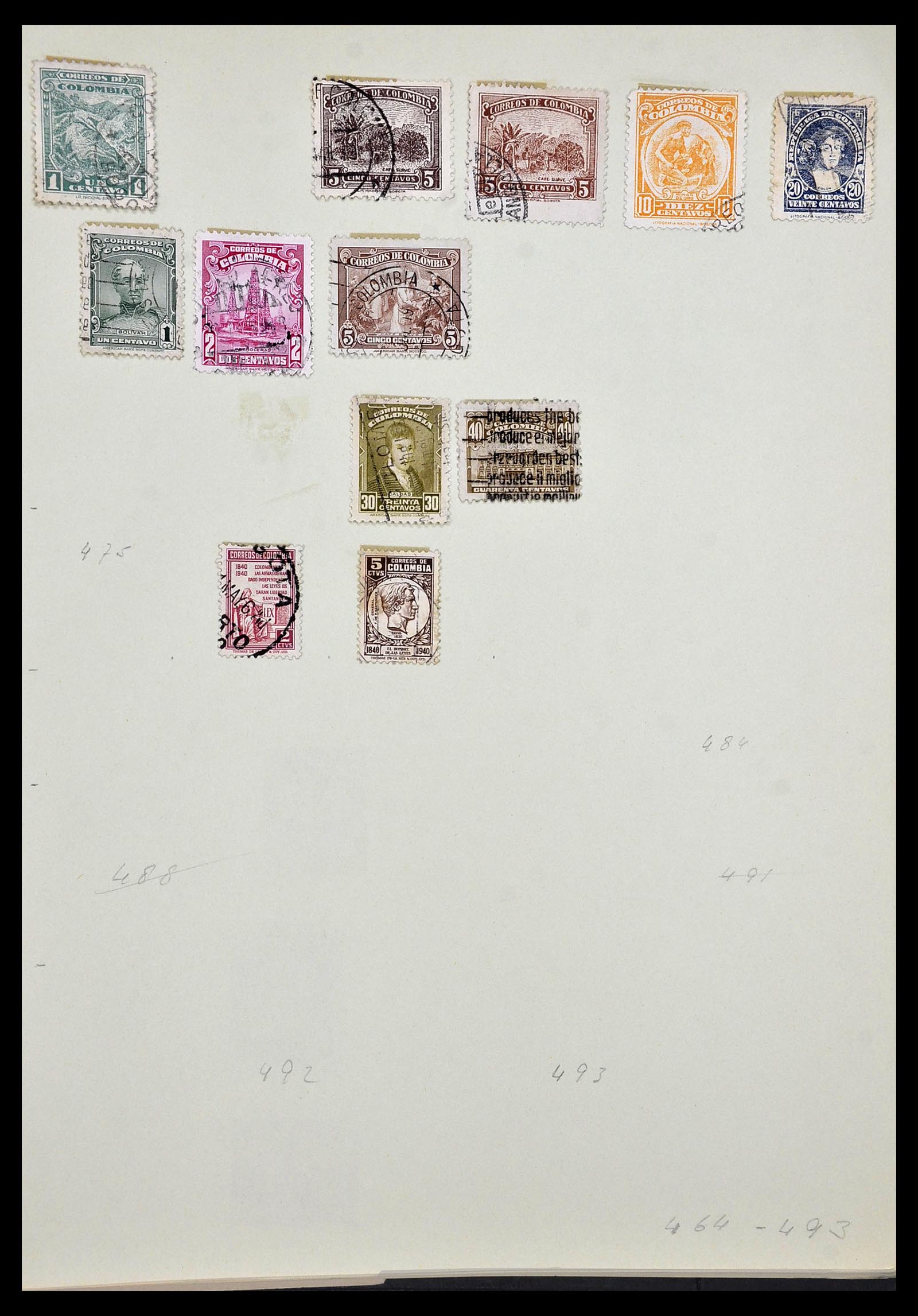34427 007 - Postzegelverzameling 34427 Colombia 1883-1968.