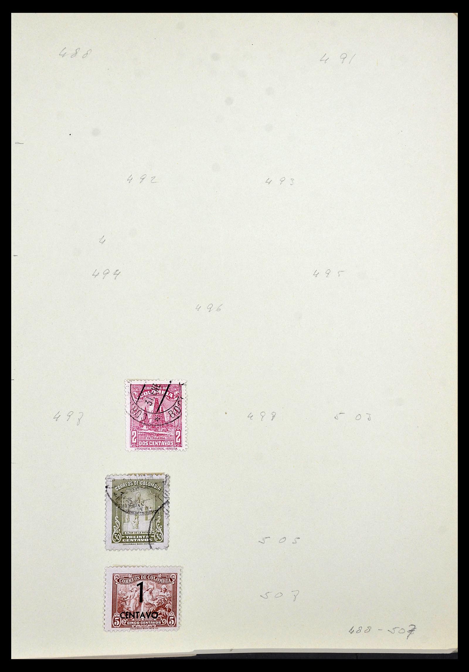 34427 008 - Postzegelverzameling 34427 Colombia 1883-1968.