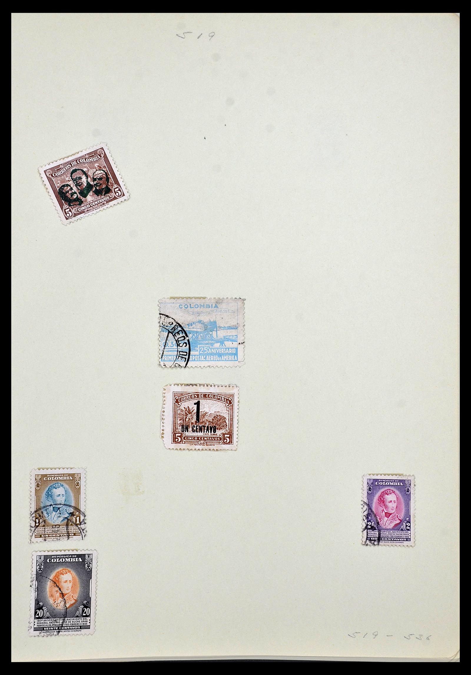 34427 009 - Postzegelverzameling 34427 Colombia 1883-1968.