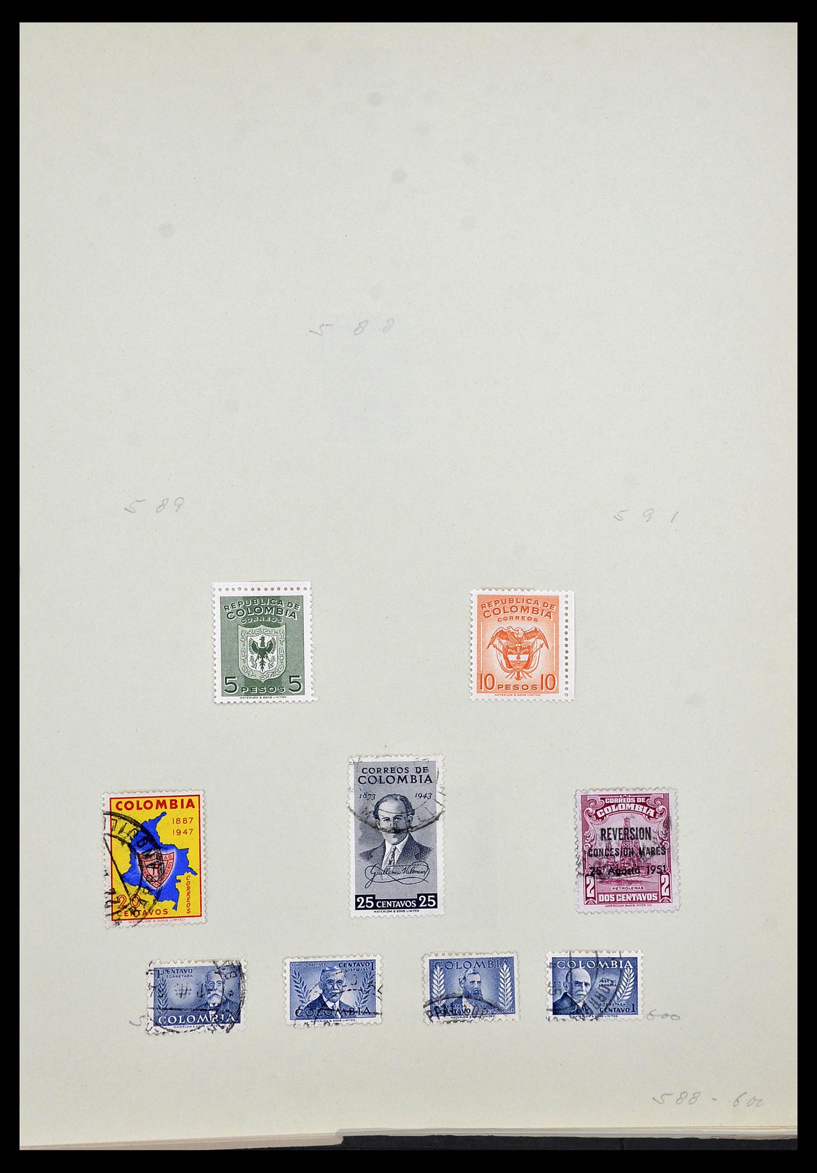 34427 015 - Postzegelverzameling 34427 Colombia 1883-1968.