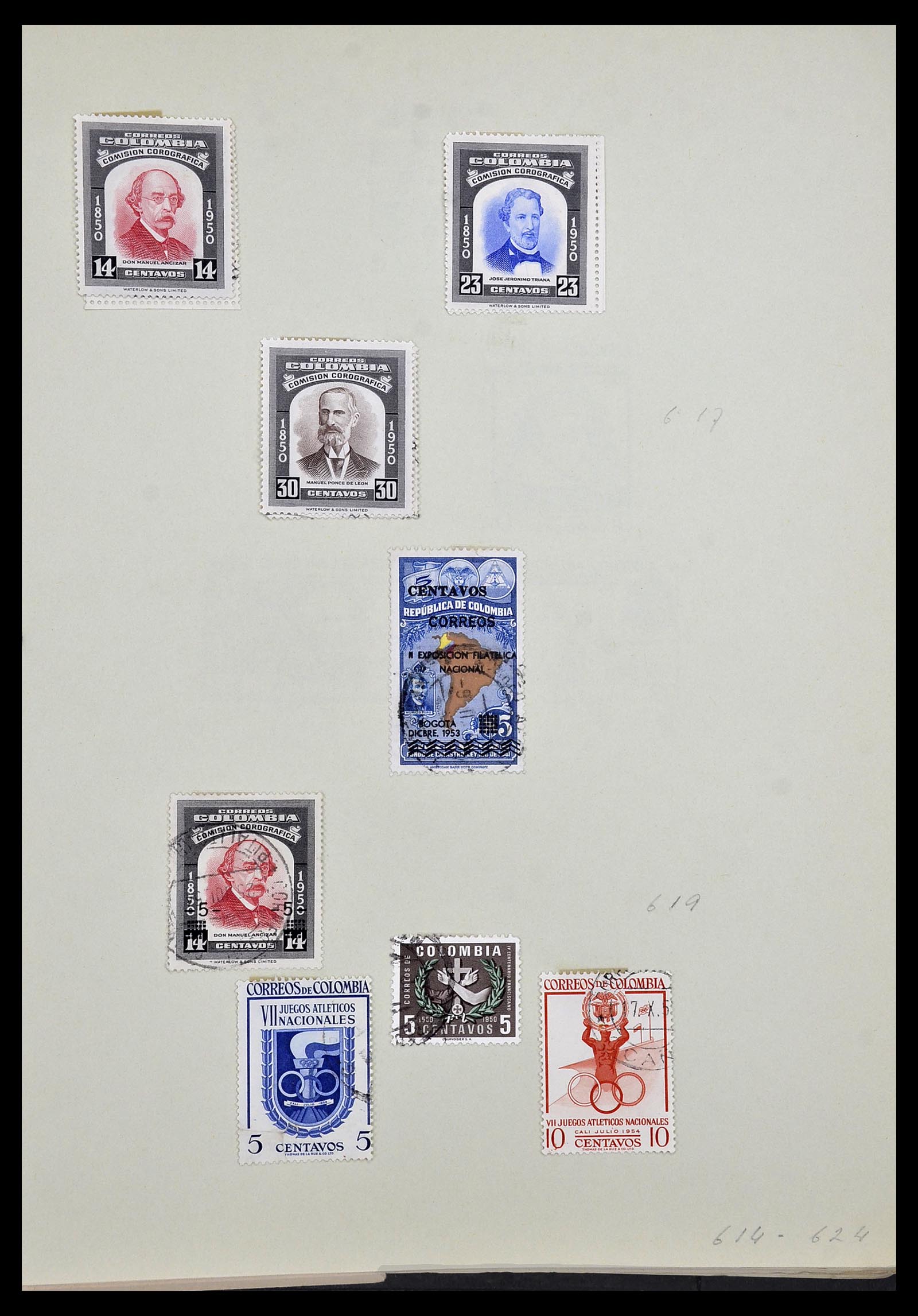 34427 017 - Postzegelverzameling 34427 Colombia 1883-1968.