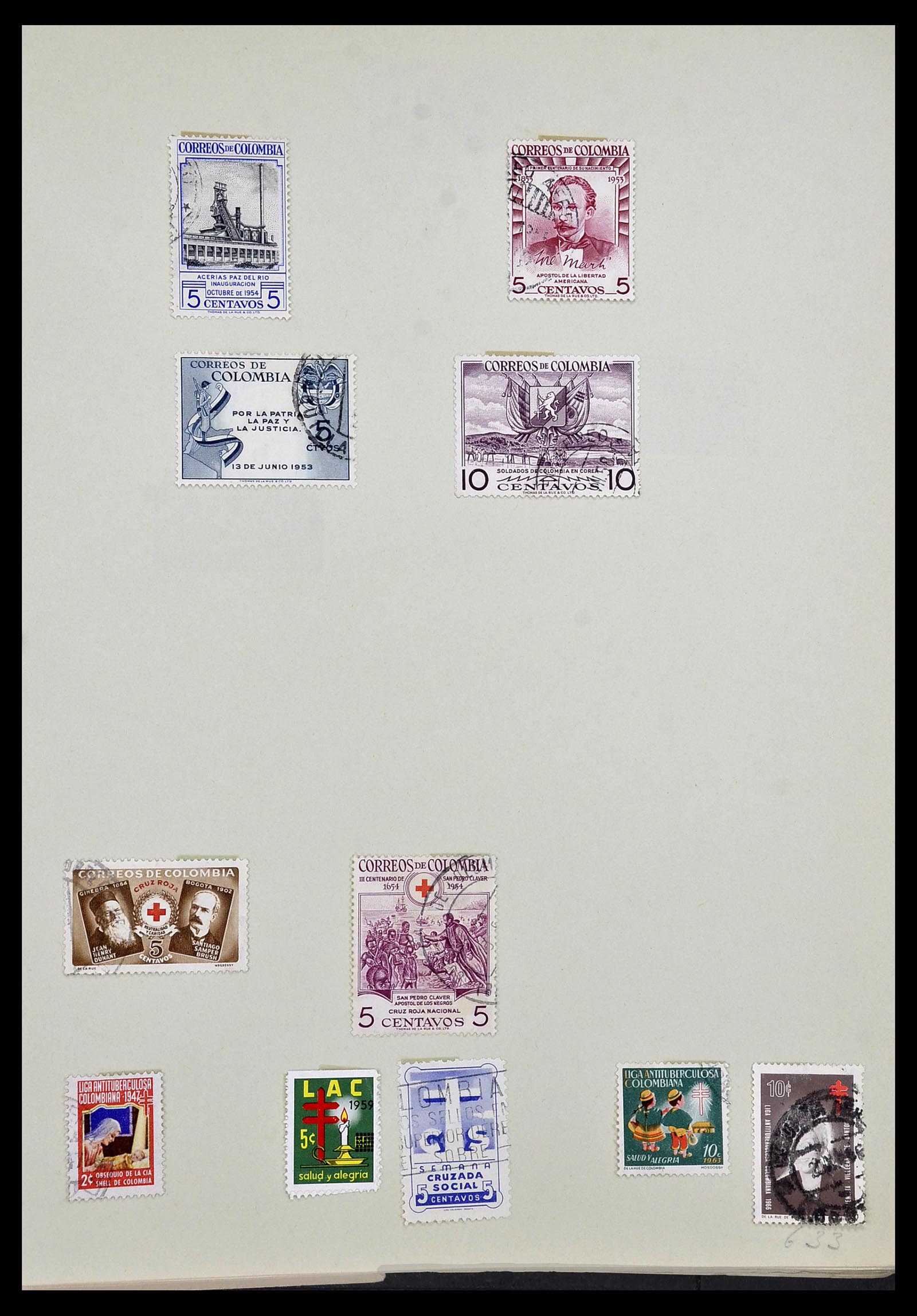 34427 019 - Postzegelverzameling 34427 Colombia 1883-1968.