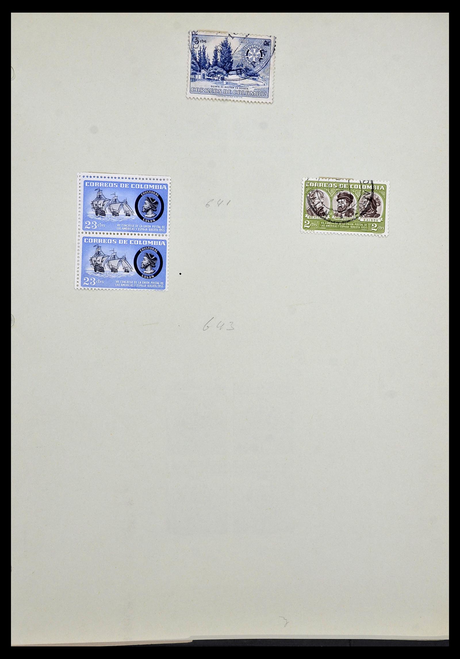 34427 020 - Postzegelverzameling 34427 Colombia 1883-1968.