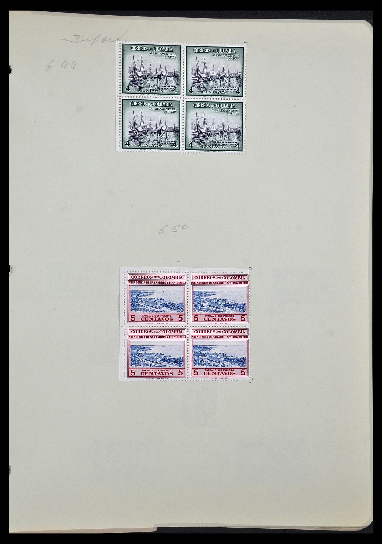 34427 023 - Postzegelverzameling 34427 Colombia 1883-1968.