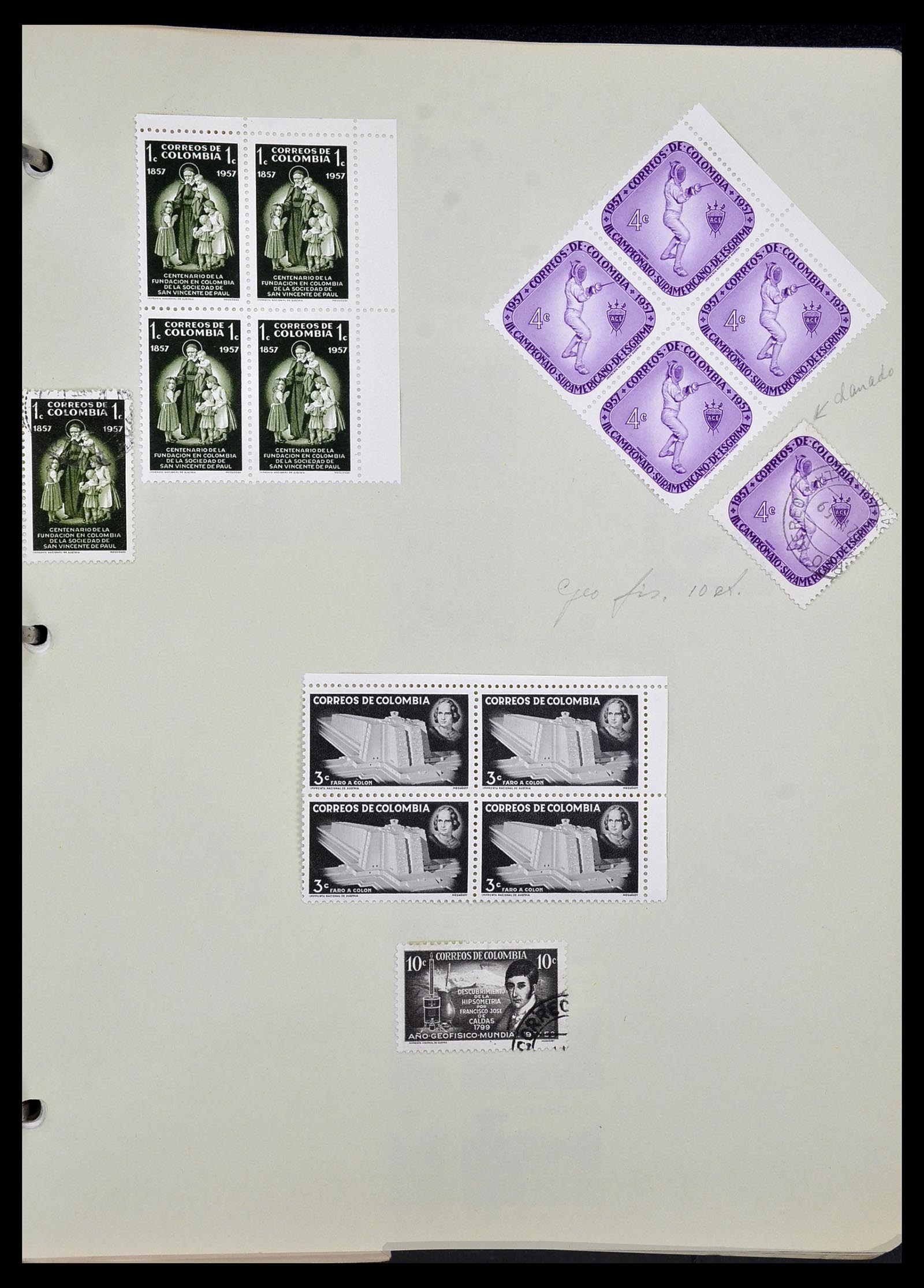 34427 025 - Postzegelverzameling 34427 Colombia 1883-1968.