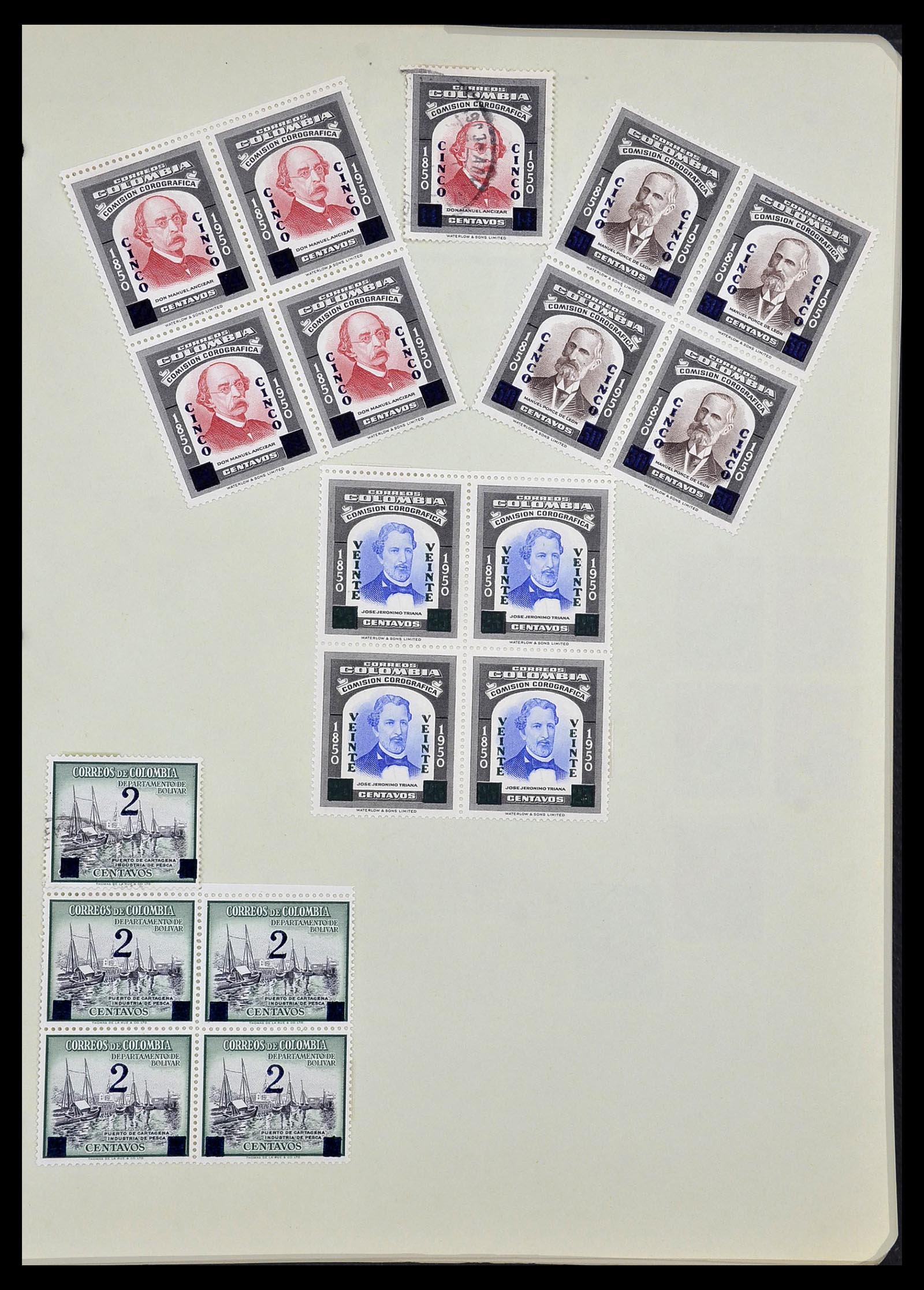 34427 028 - Postzegelverzameling 34427 Colombia 1883-1968.
