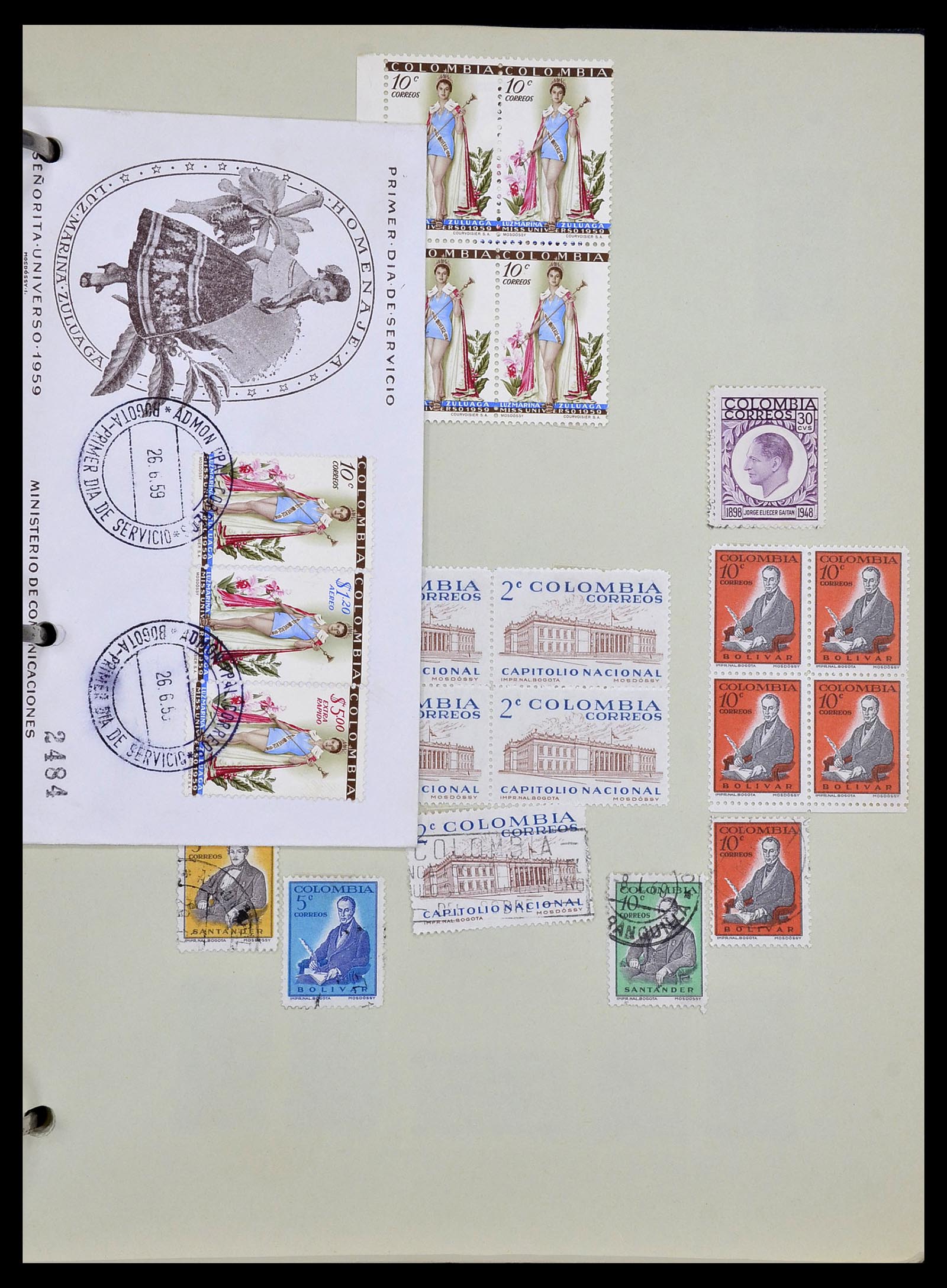 34427 029 - Postzegelverzameling 34427 Colombia 1883-1968.