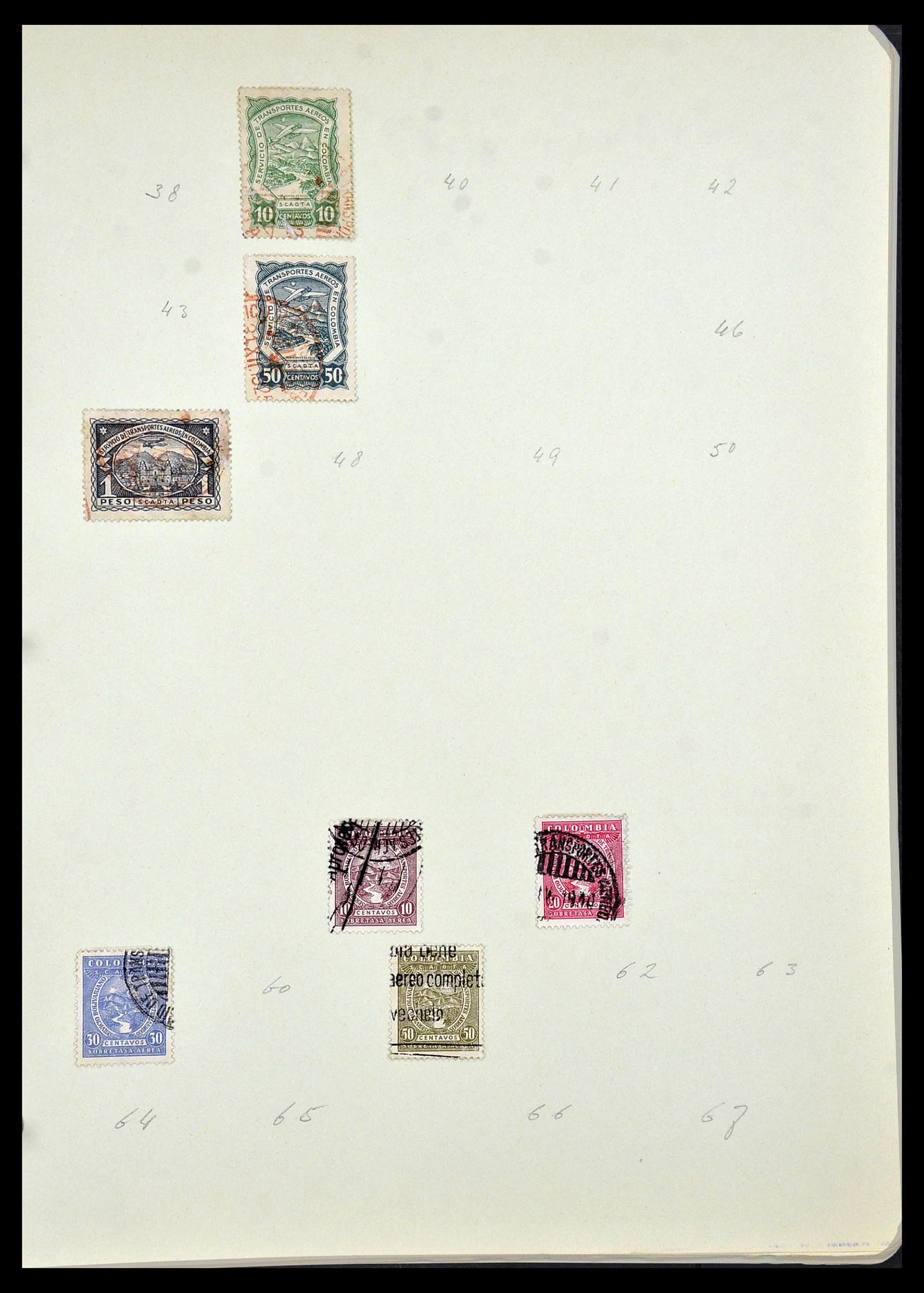 34427 035 - Postzegelverzameling 34427 Colombia 1883-1968.