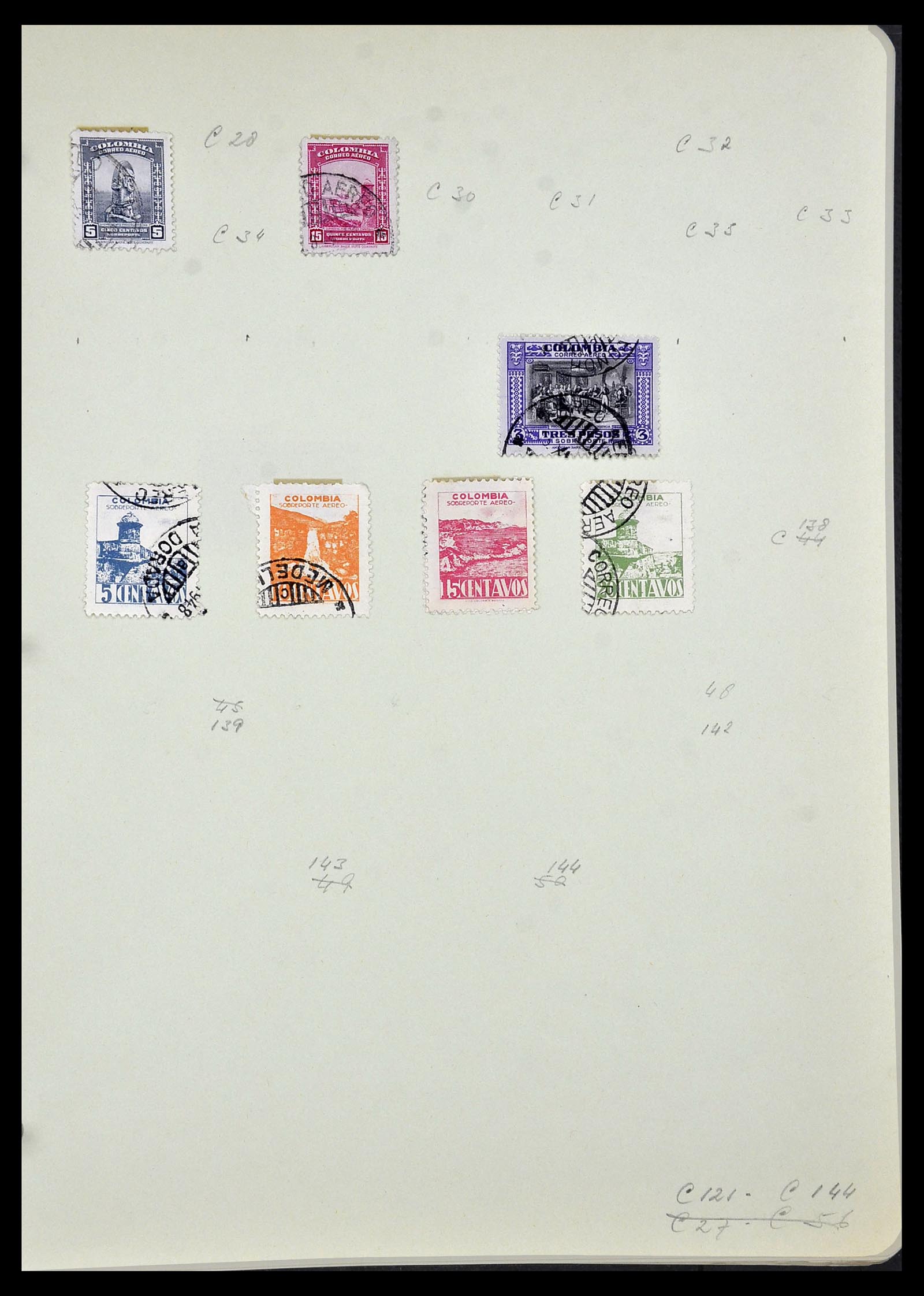 34427 037 - Postzegelverzameling 34427 Colombia 1883-1968.