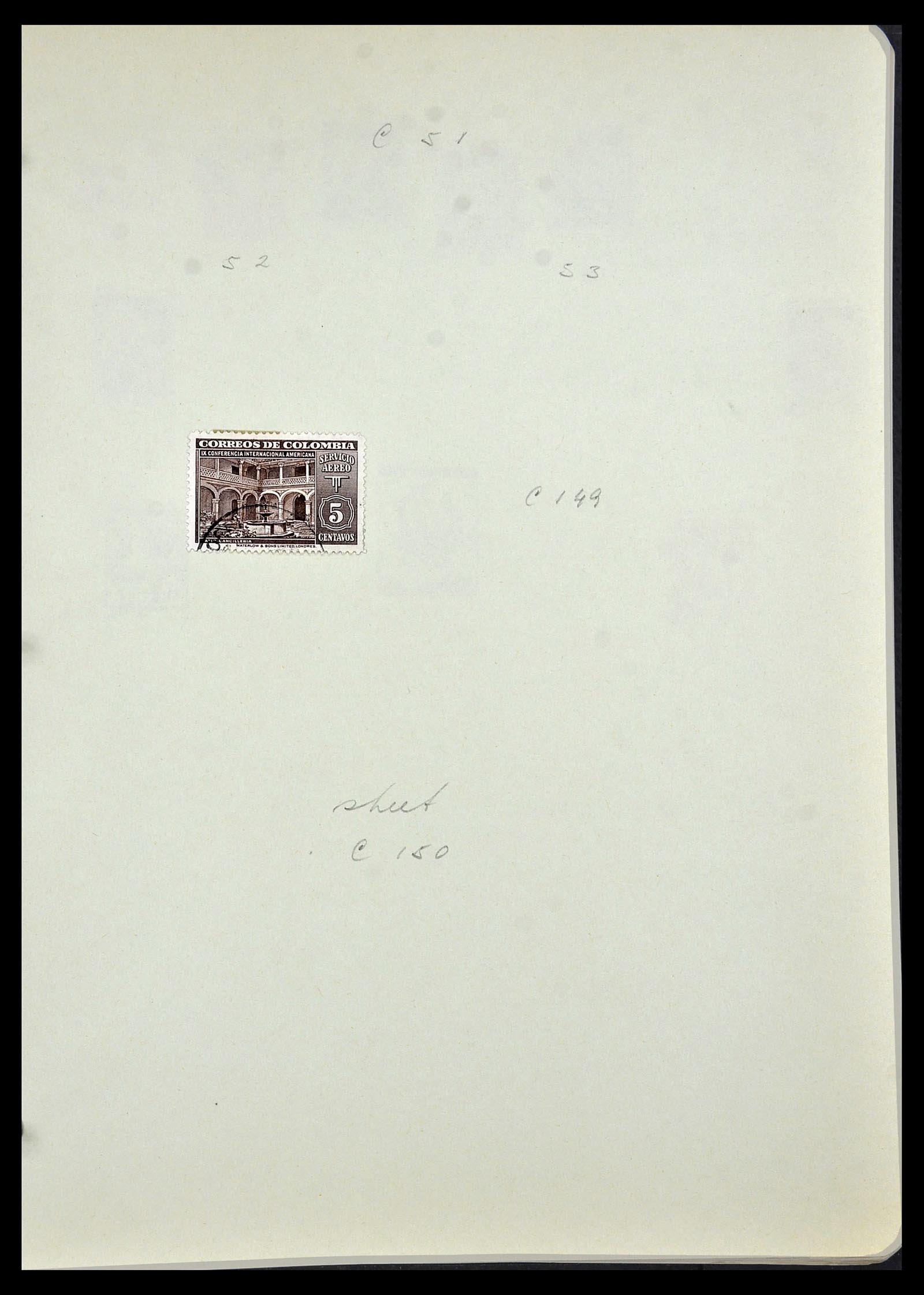 34427 038 - Postzegelverzameling 34427 Colombia 1883-1968.