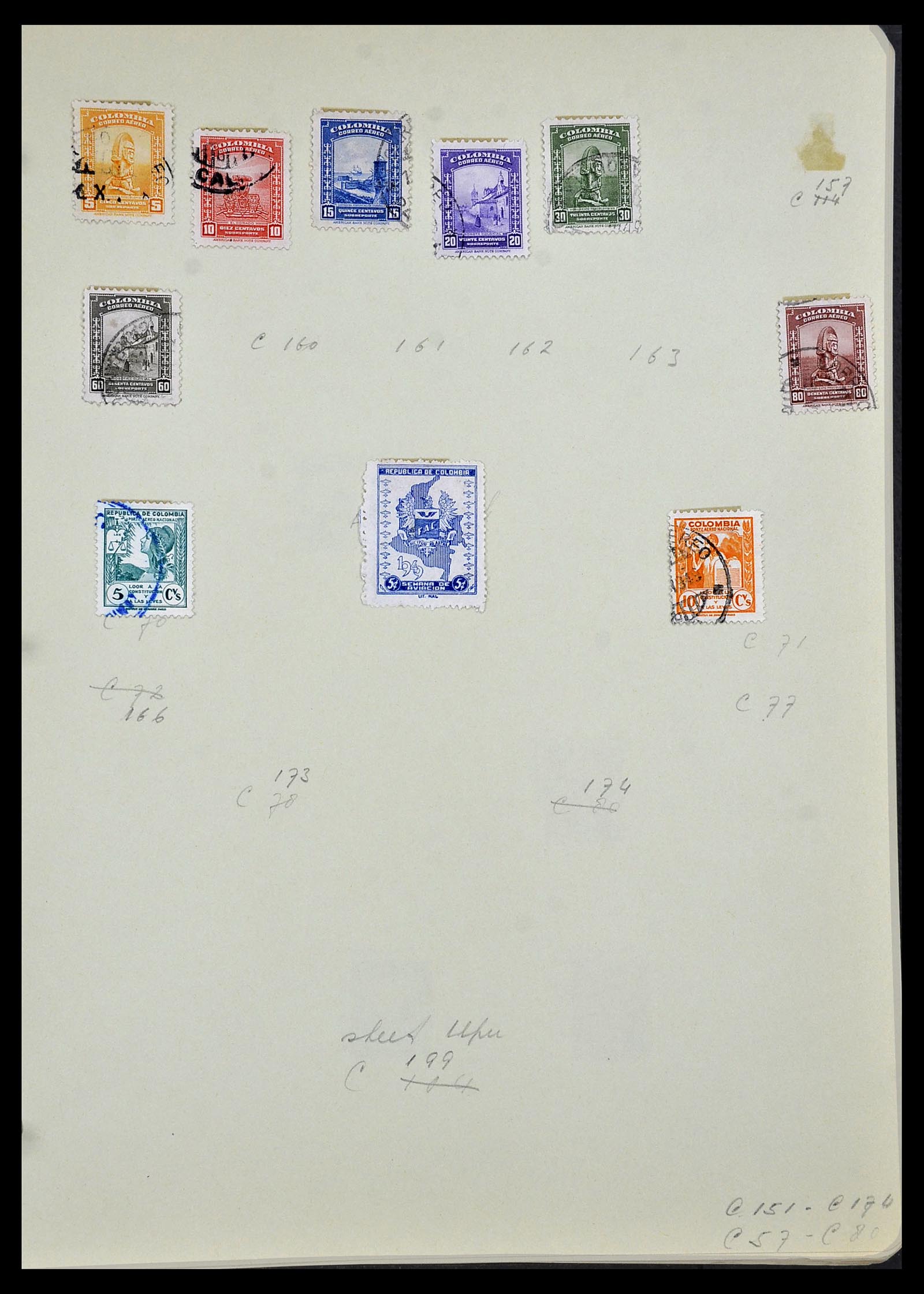 34427 039 - Postzegelverzameling 34427 Colombia 1883-1968.