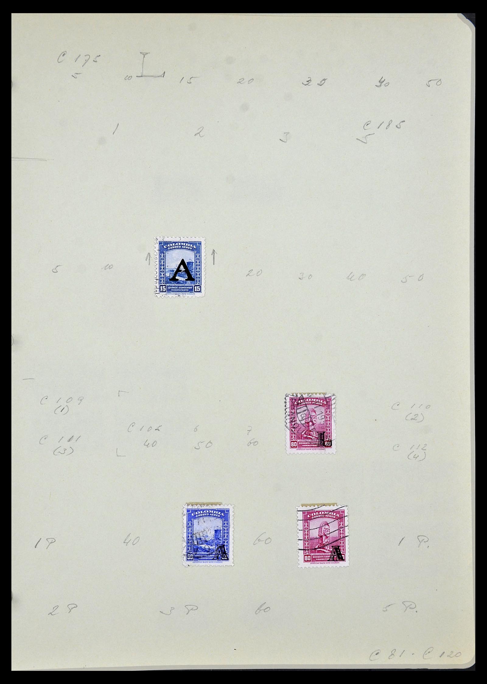 34427 040 - Postzegelverzameling 34427 Colombia 1883-1968.