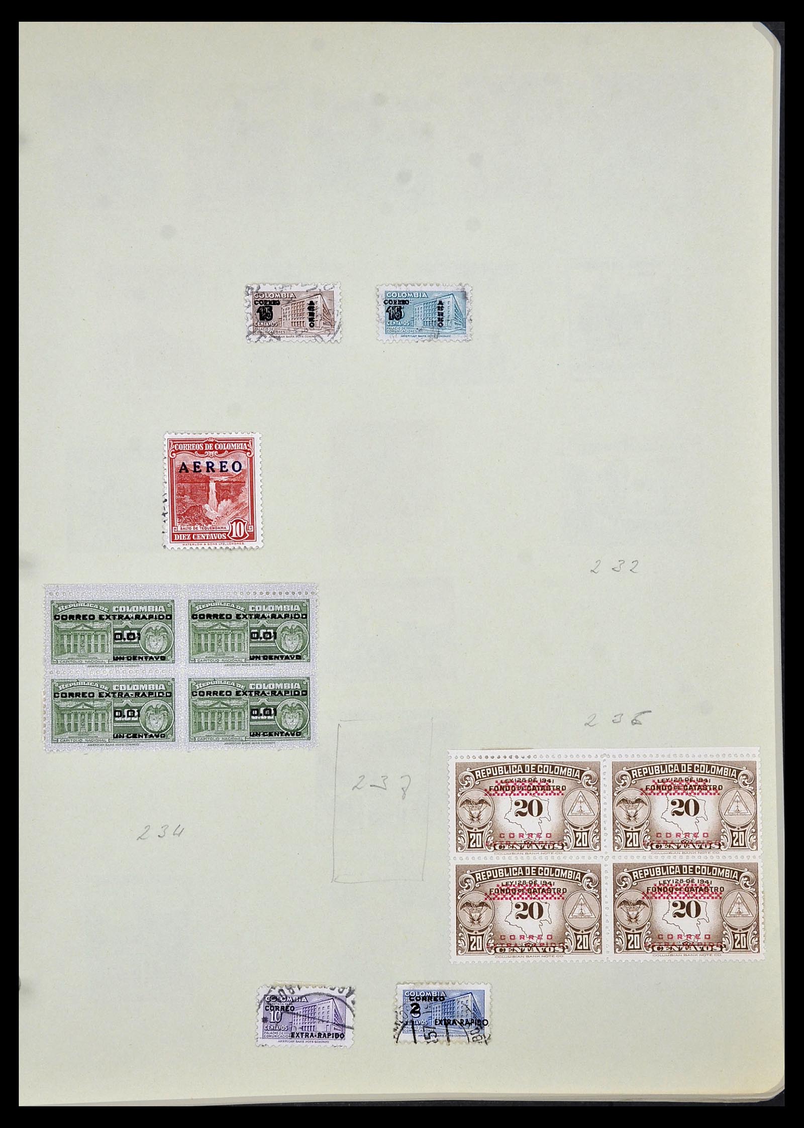 34427 041 - Postzegelverzameling 34427 Colombia 1883-1968.