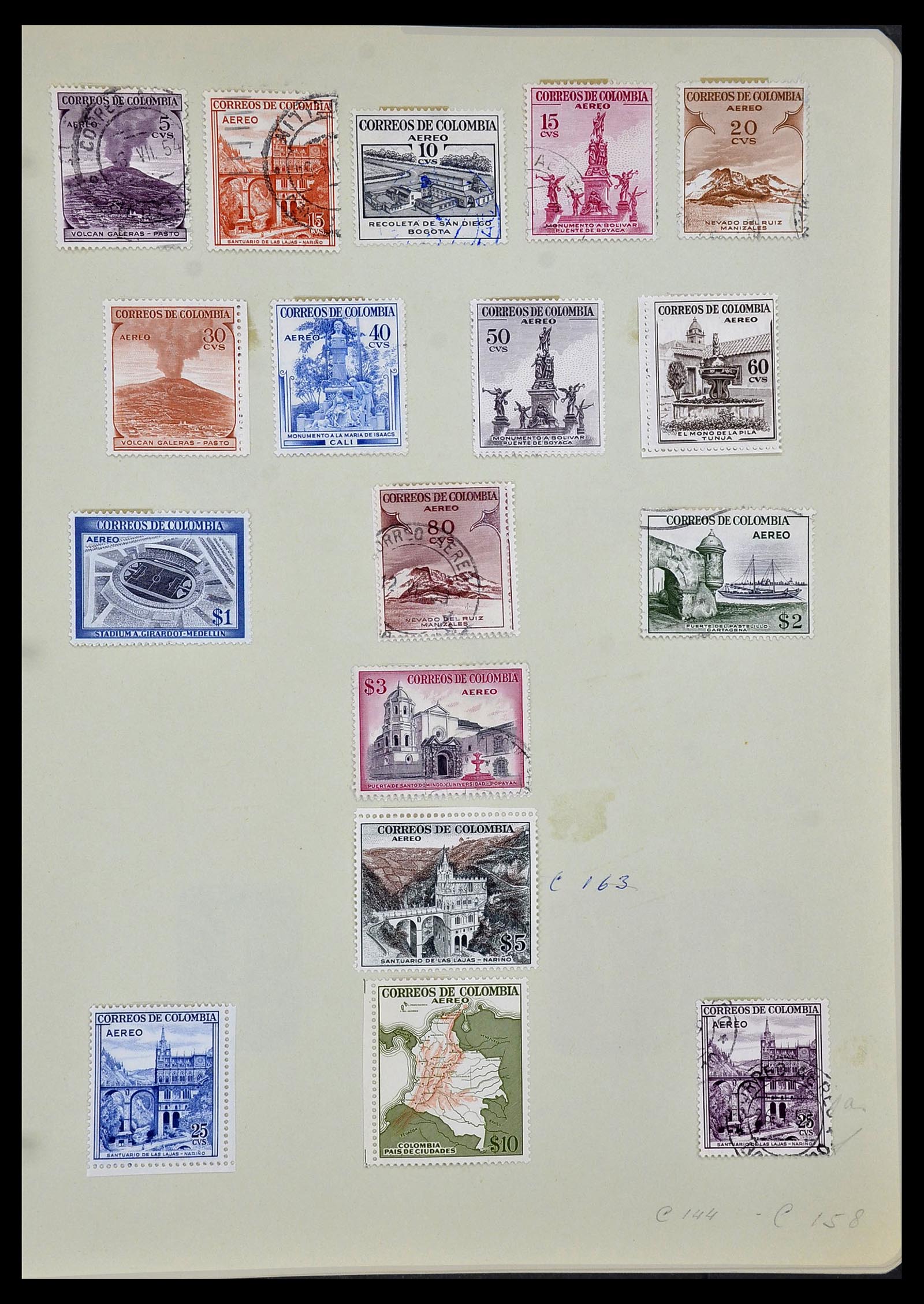 34427 042 - Postzegelverzameling 34427 Colombia 1883-1968.