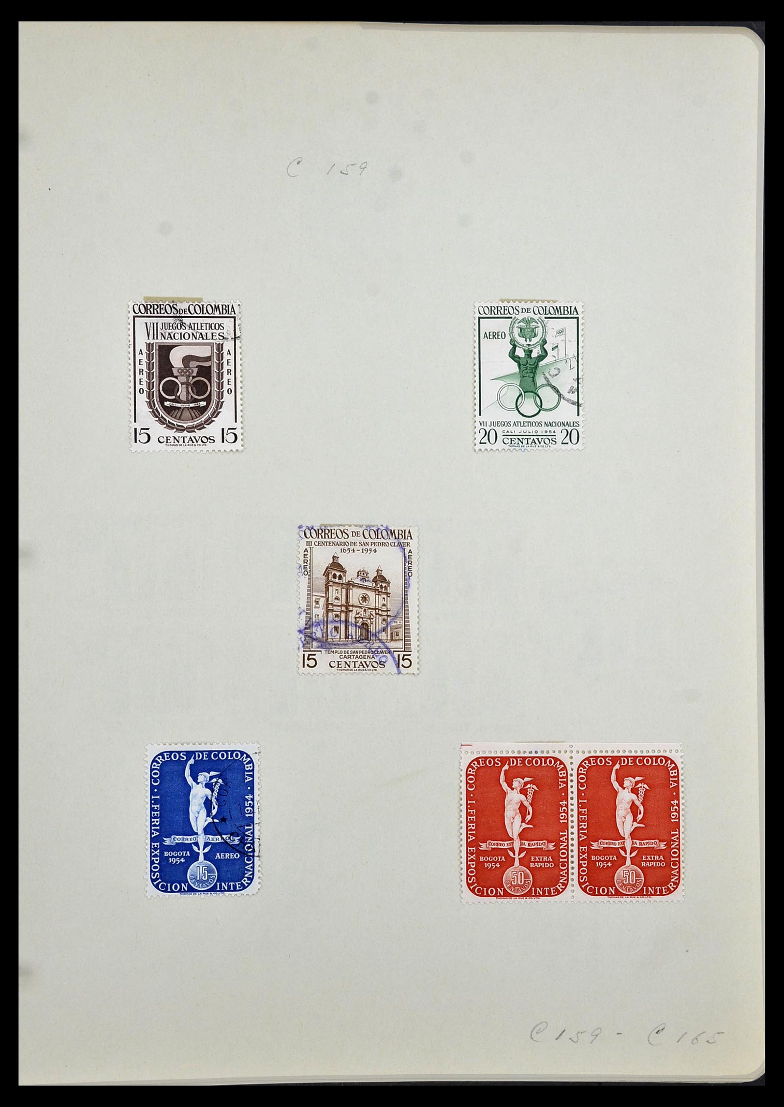 34427 043 - Postzegelverzameling 34427 Colombia 1883-1968.