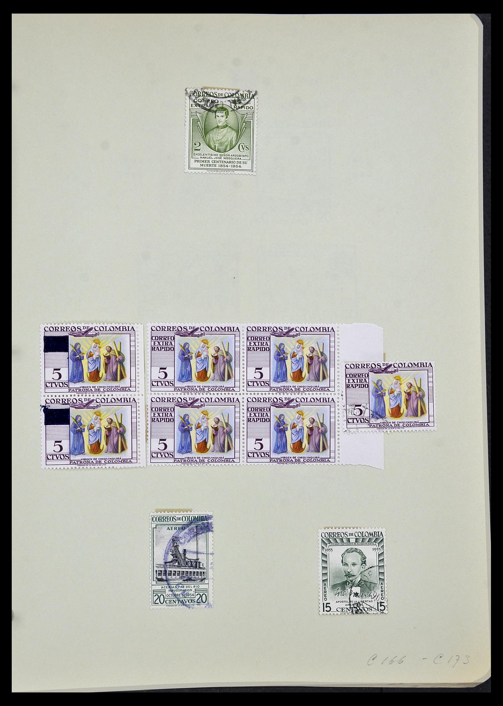 34427 044 - Postzegelverzameling 34427 Colombia 1883-1968.