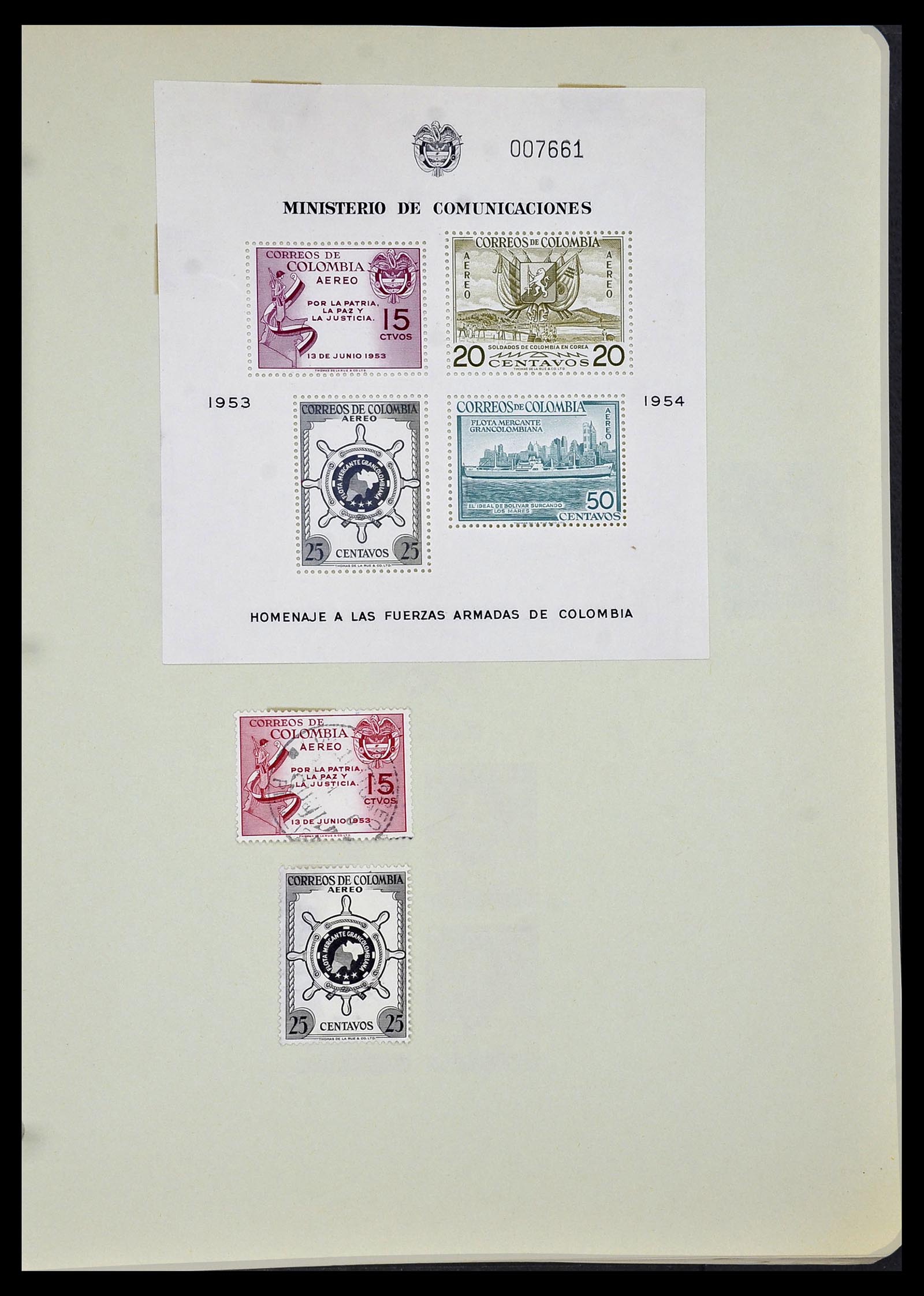 34427 046 - Postzegelverzameling 34427 Colombia 1883-1968.