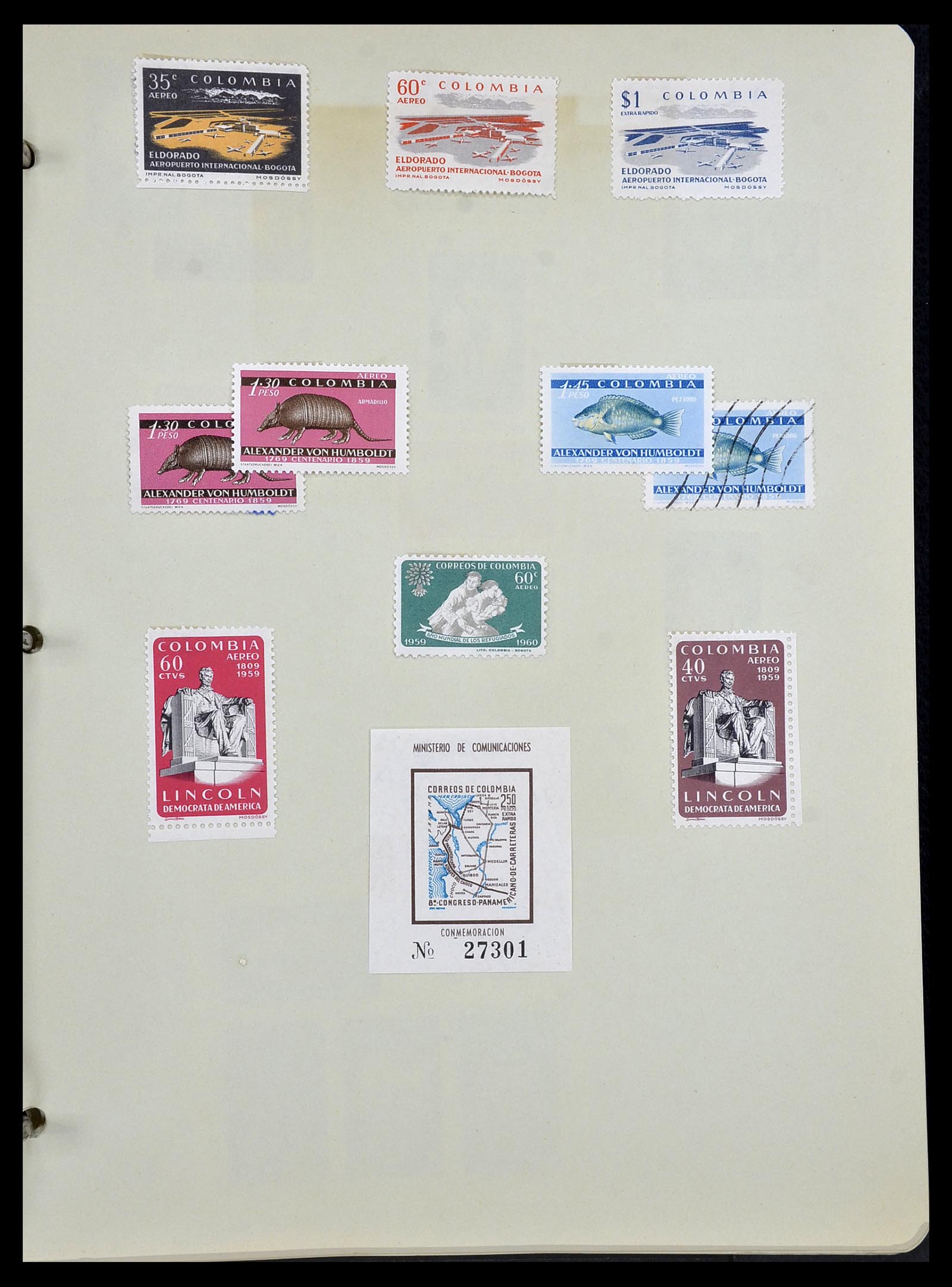 34427 052 - Postzegelverzameling 34427 Colombia 1883-1968.
