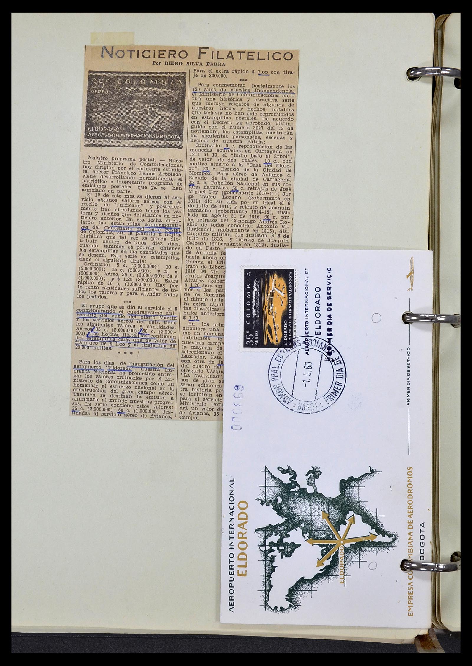 34427 053 - Postzegelverzameling 34427 Colombia 1883-1968.