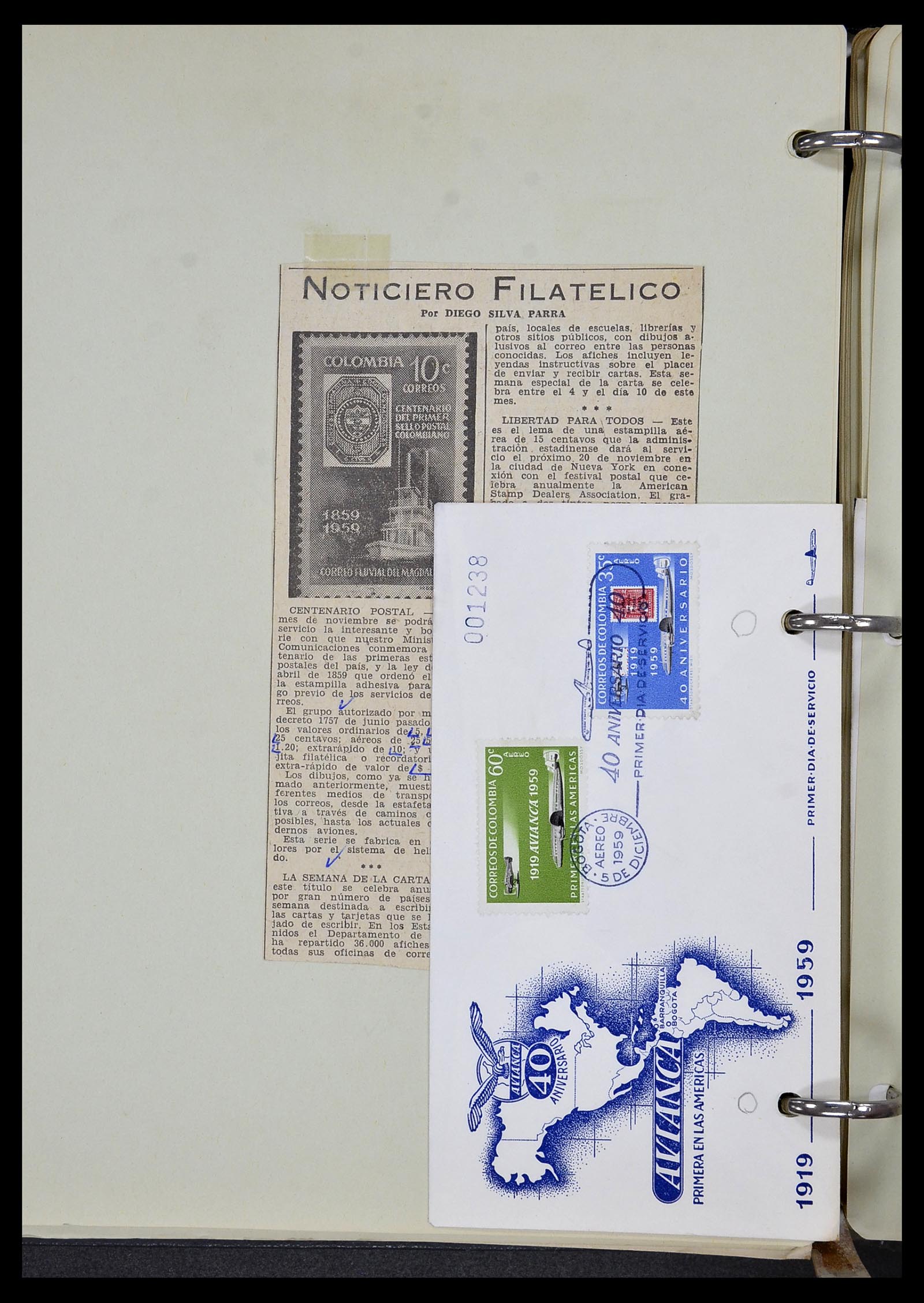 34427 054 - Postzegelverzameling 34427 Colombia 1883-1968.
