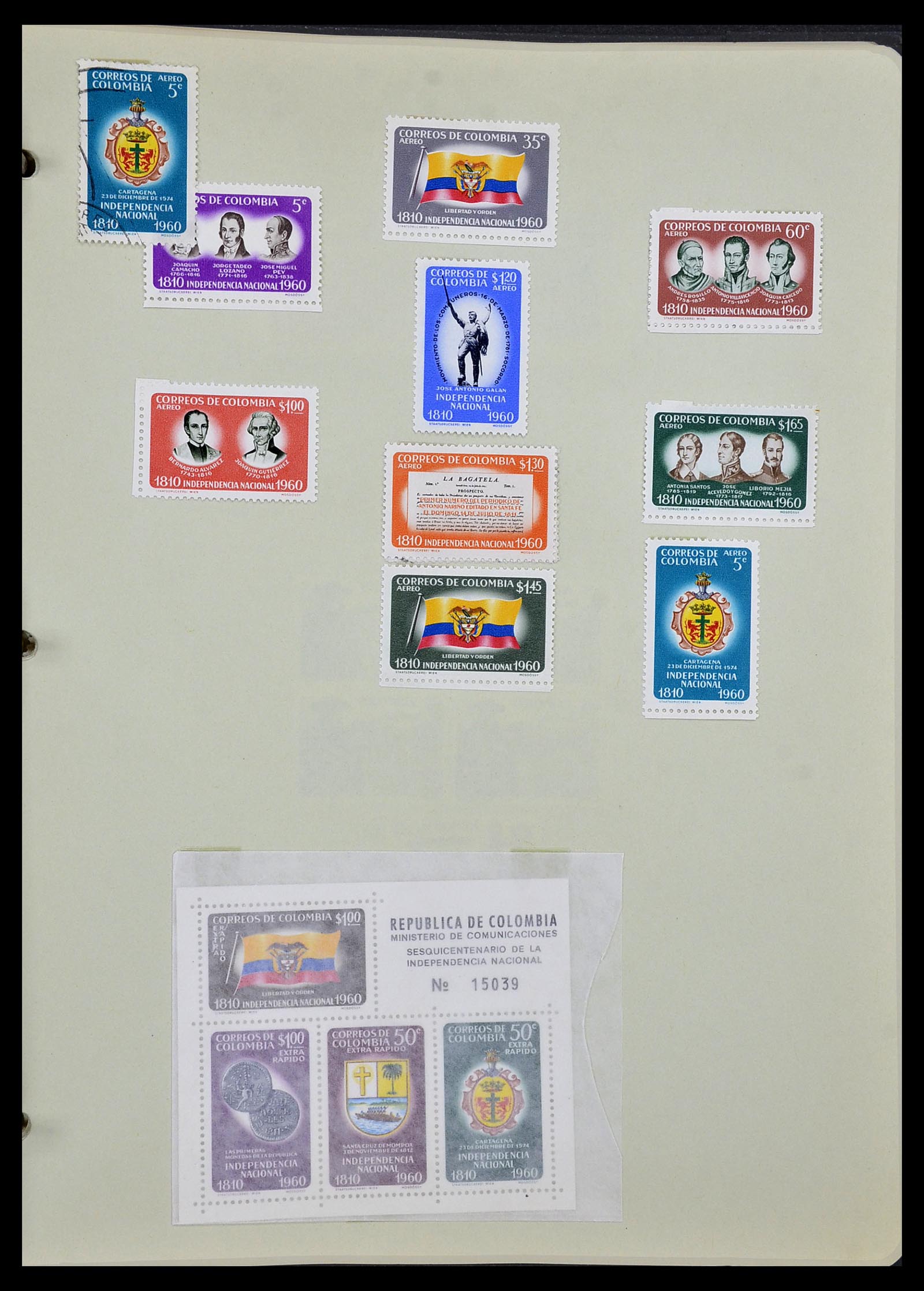 34427 055 - Postzegelverzameling 34427 Colombia 1883-1968.
