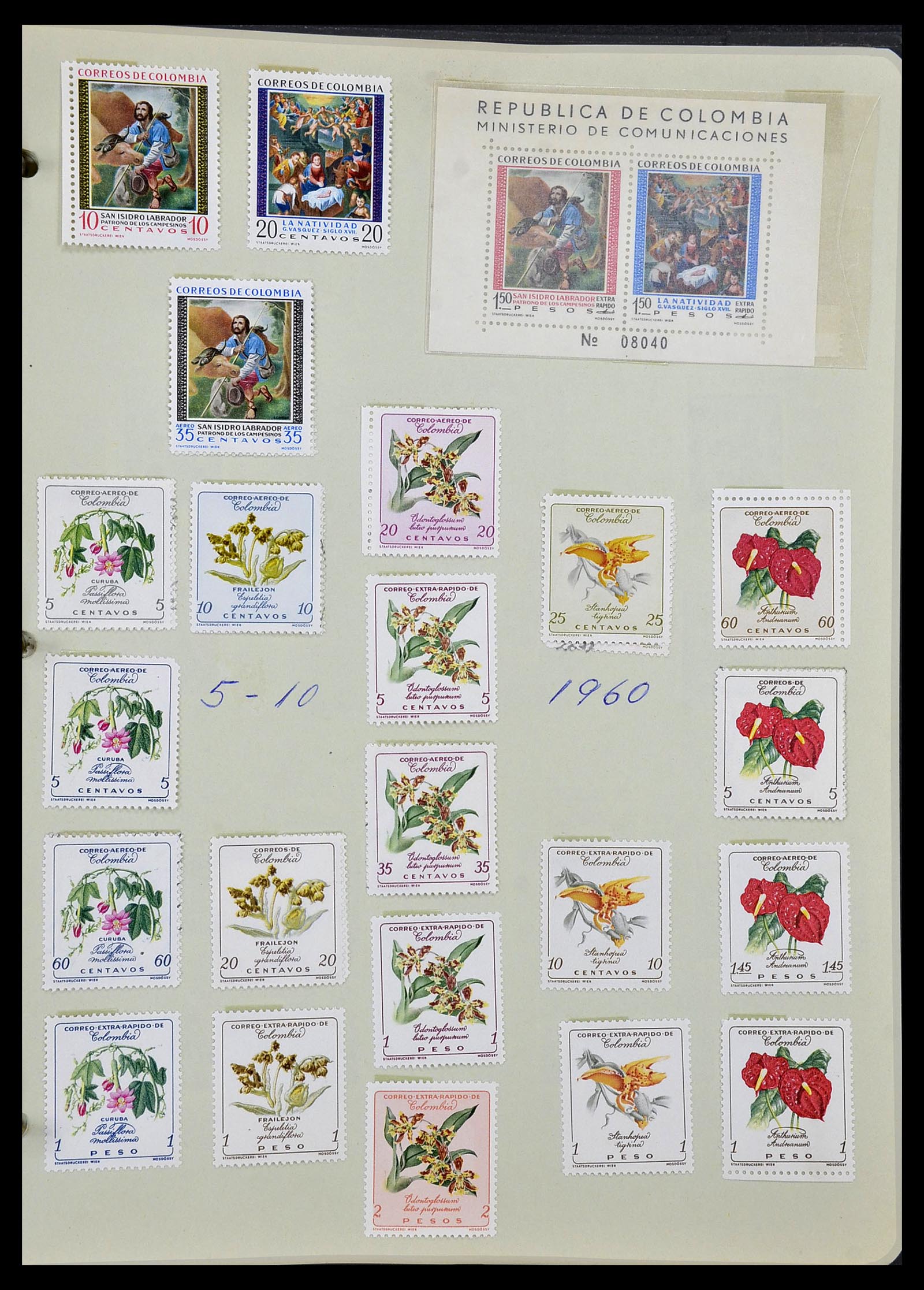 34427 058 - Postzegelverzameling 34427 Colombia 1883-1968.