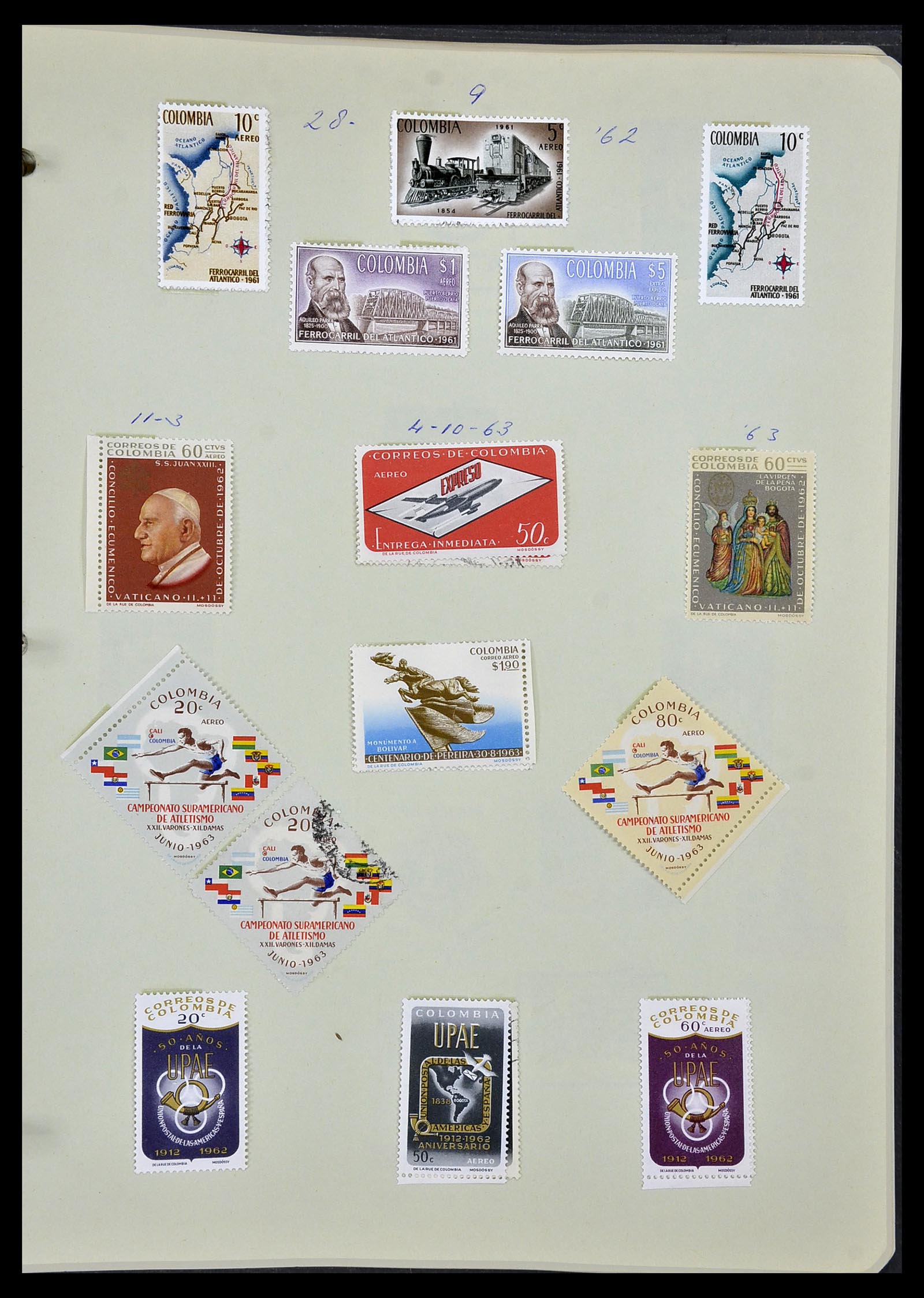 34427 062 - Postzegelverzameling 34427 Colombia 1883-1968.