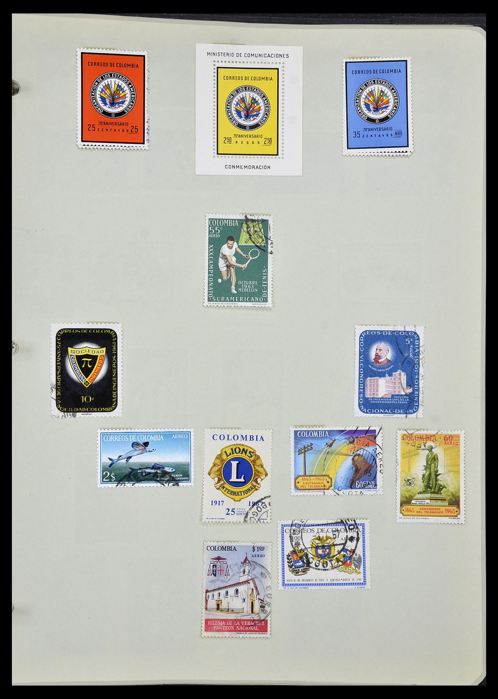 34427 063 - Postzegelverzameling 34427 Colombia 1883-1968.