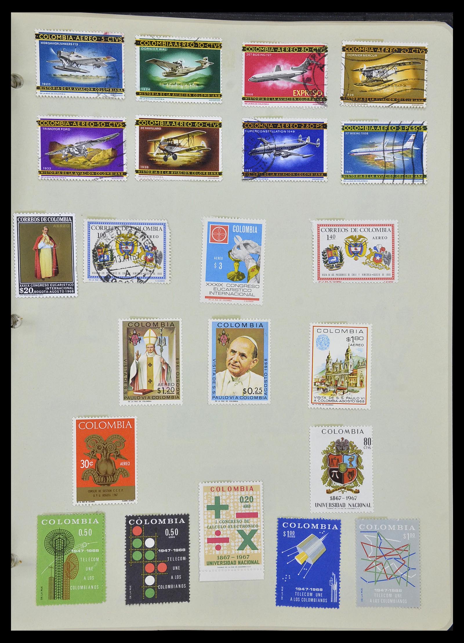 34427 064 - Postzegelverzameling 34427 Colombia 1883-1968.