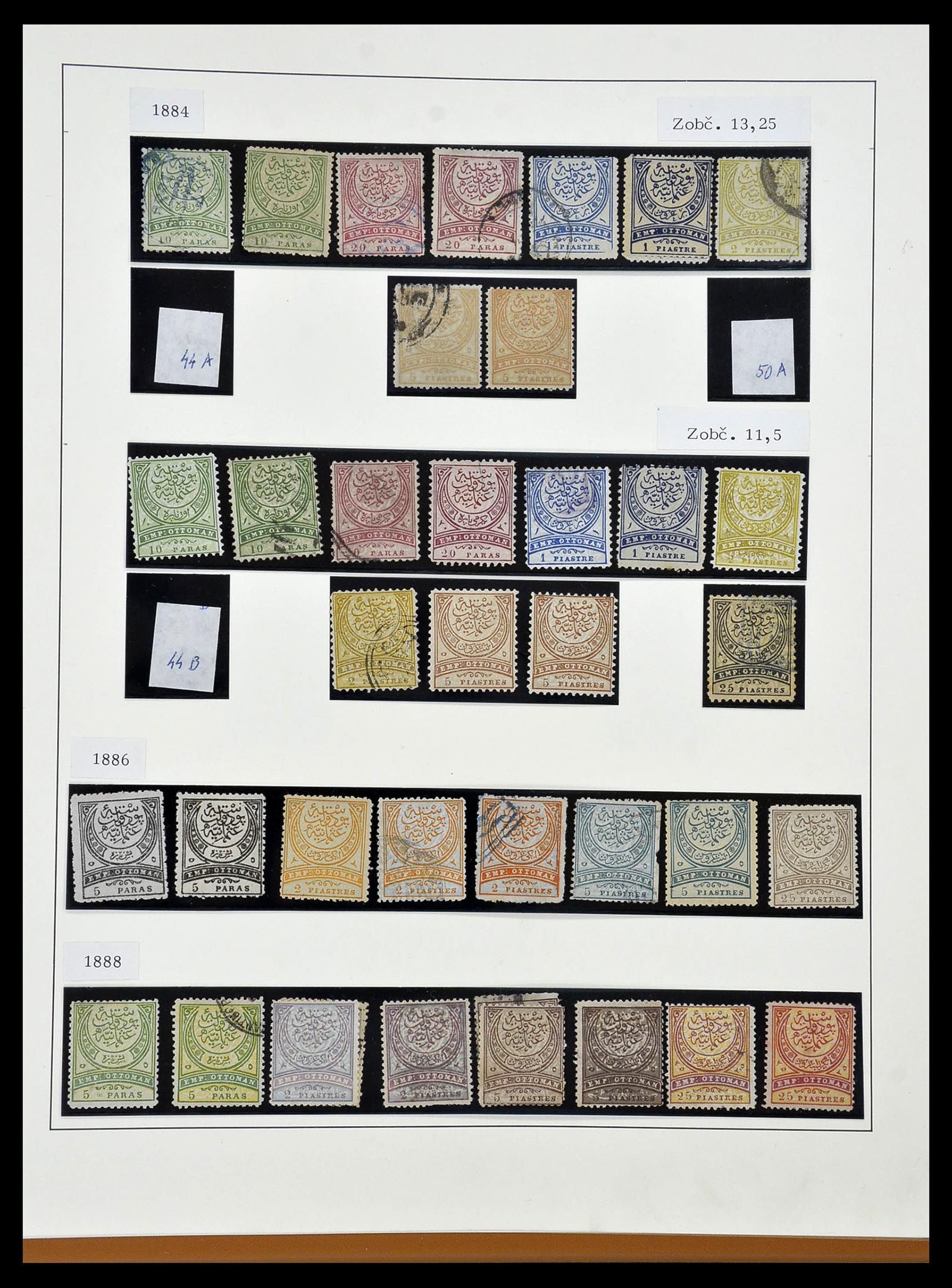 34430 004 - Postzegelverzameling 34430 Turkije 1863-1911.