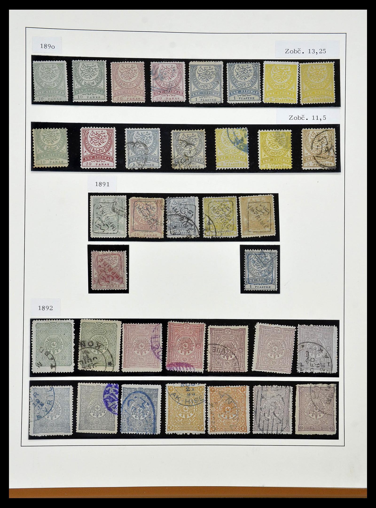 34430 005 - Postzegelverzameling 34430 Turkije 1863-1911.