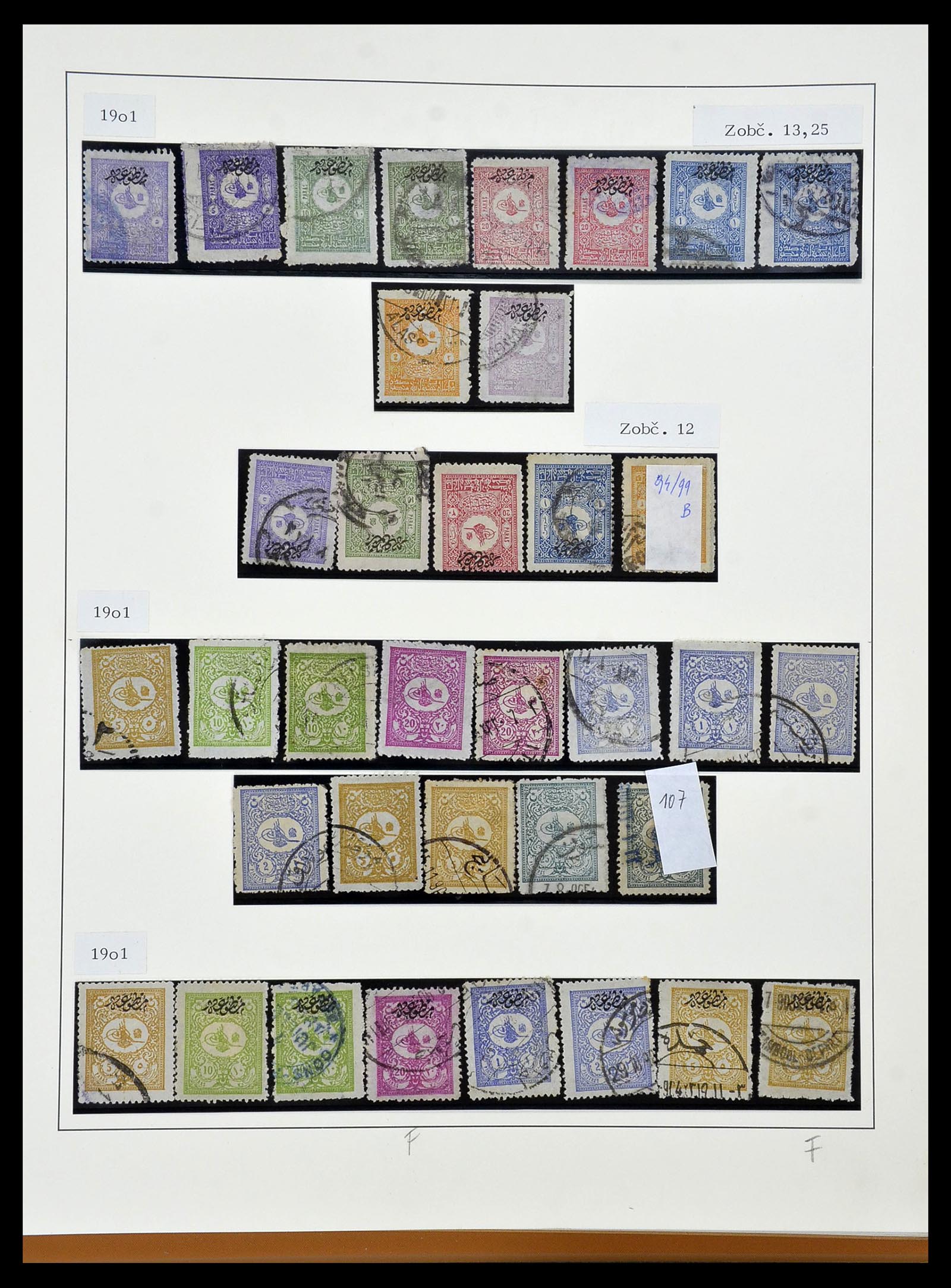 34430 008 - Postzegelverzameling 34430 Turkije 1863-1911.